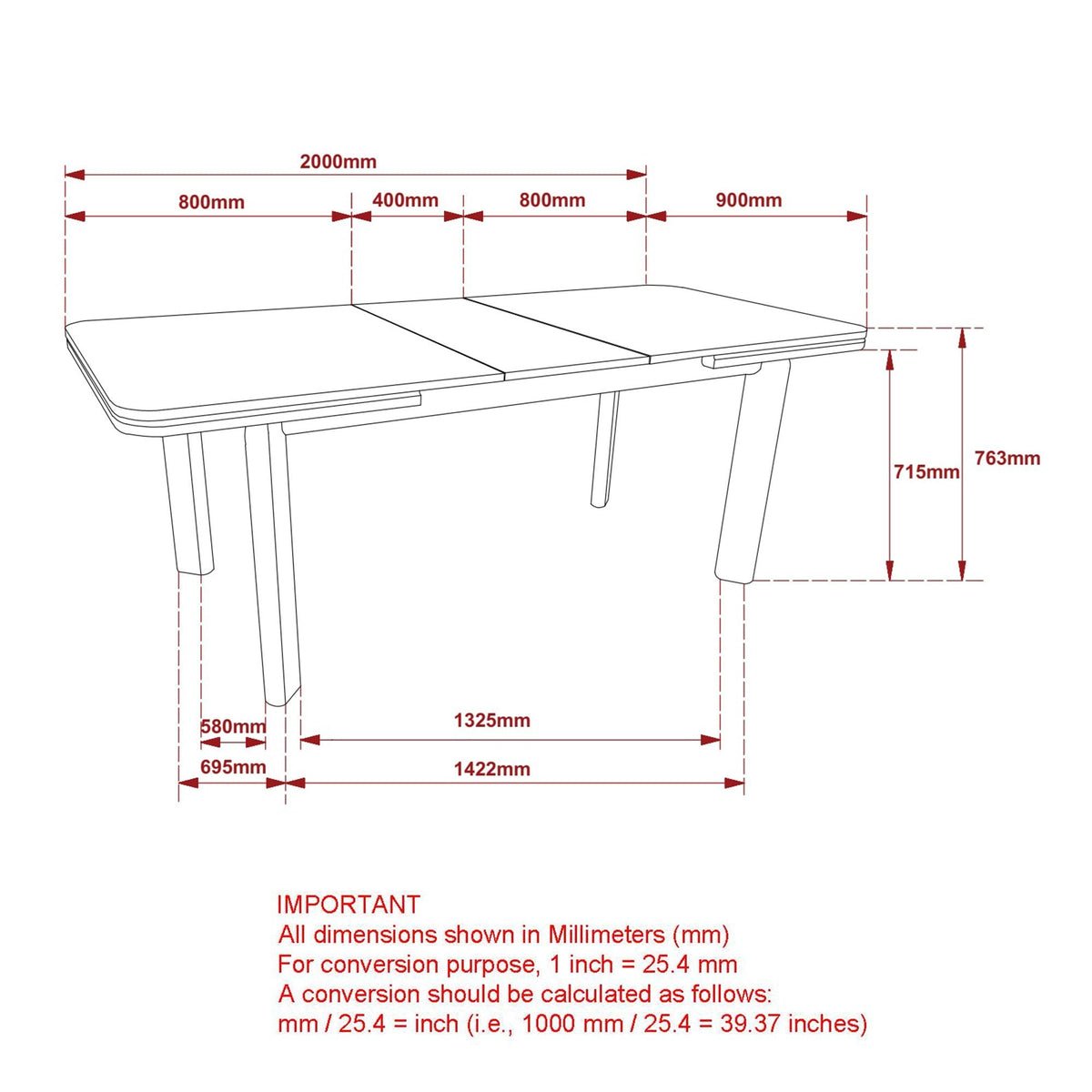 WorldwideAsteva Dining Table with Extension