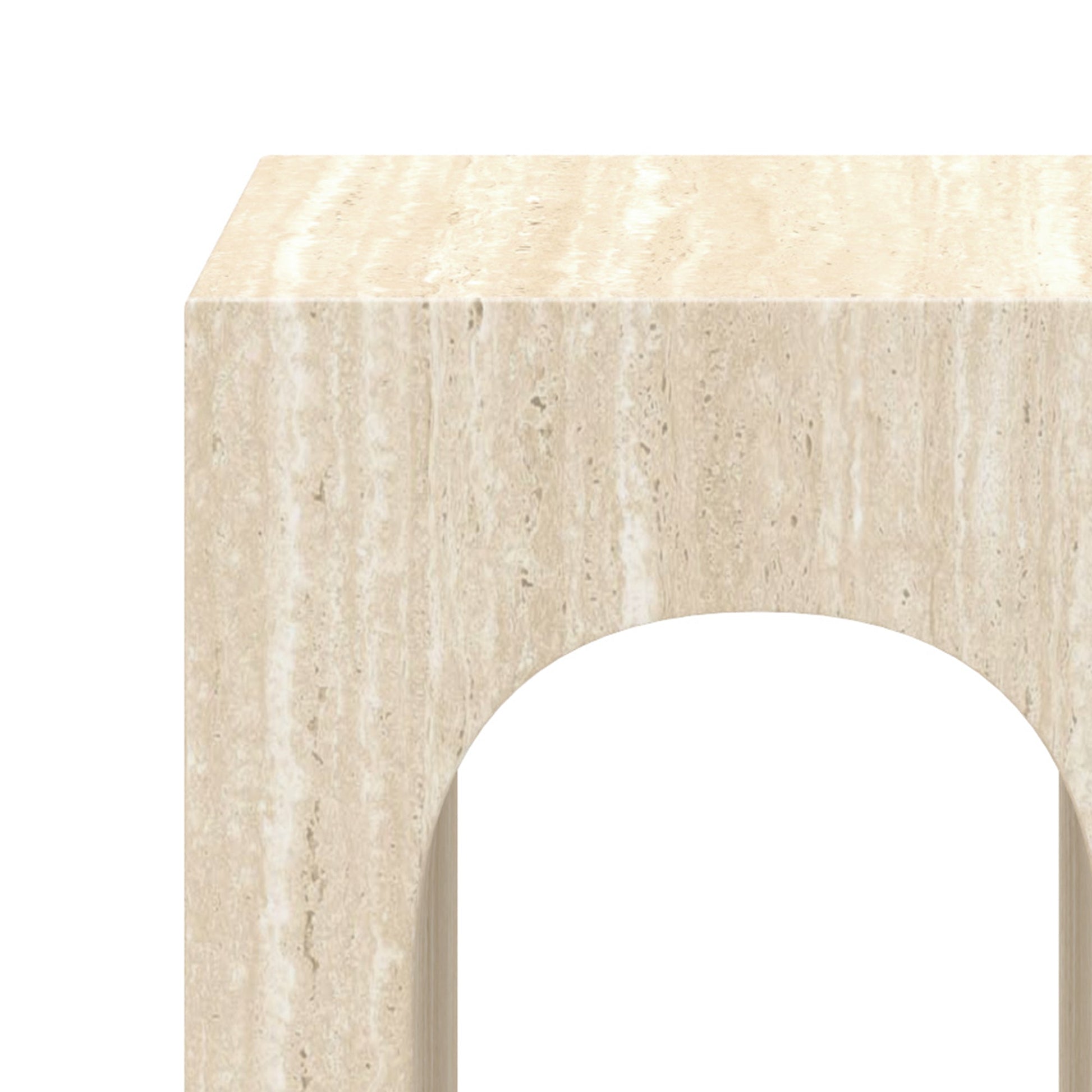 WorldwideATTICUS - ACCENT TABLE - TRAVERTINE