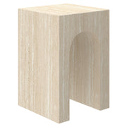 WorldwideATTICUS - ACCENT TABLE - TRAVERTINE