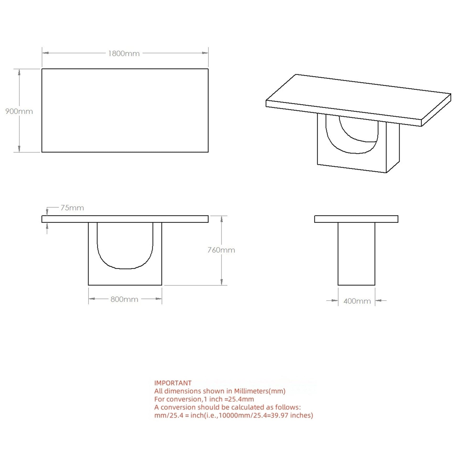 WorldwideAURELIA - DINING TBL - TRAVERTINE