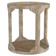 WorldwideAVNI - ACCENT TABLE - DISTRESSED NATURAL