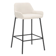 WorldwideBAILY - 26'' COUNTER STOOL - BEIGE FABRIC