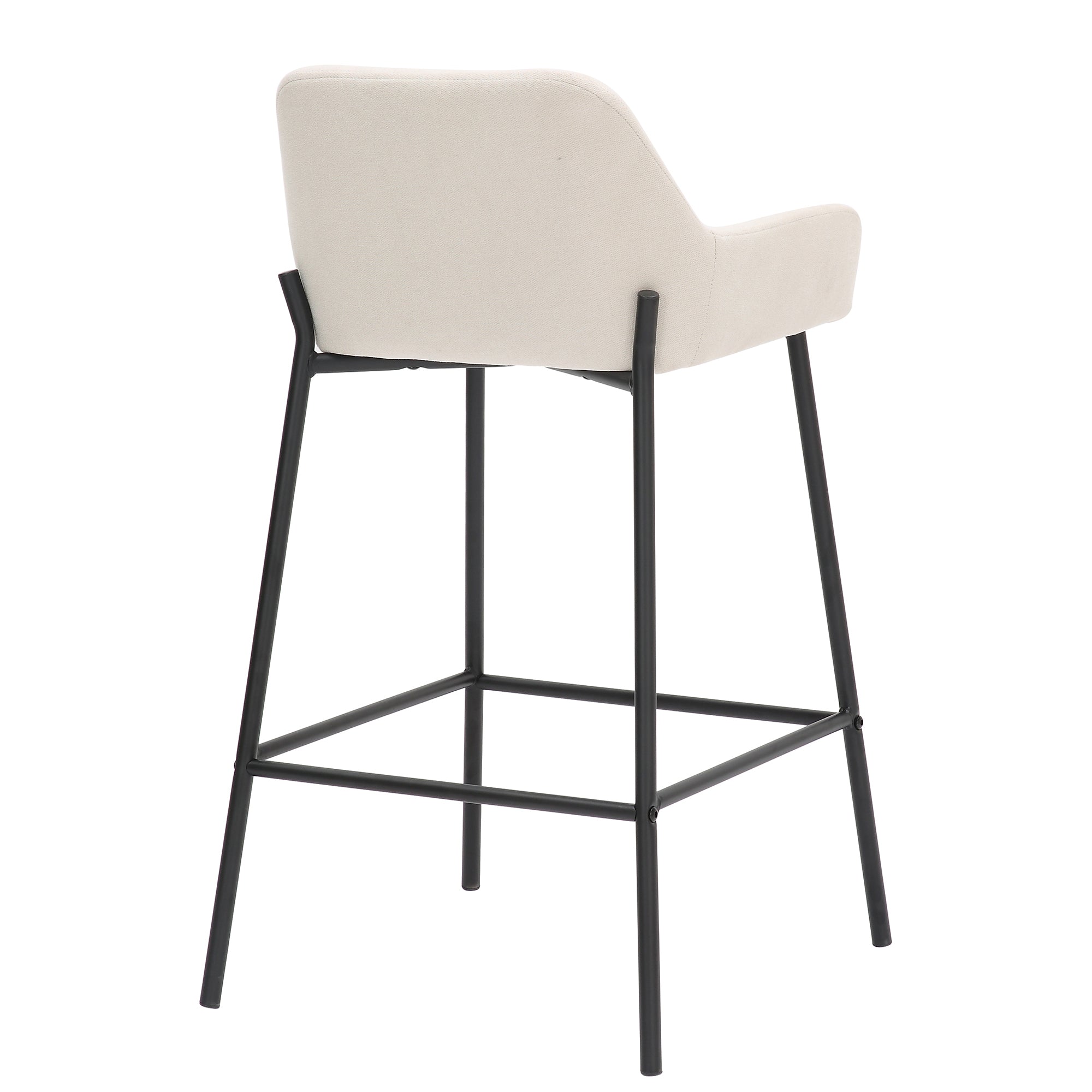 WorldwideBAILY - 26'' COUNTER STOOL - BEIGE FABRIC