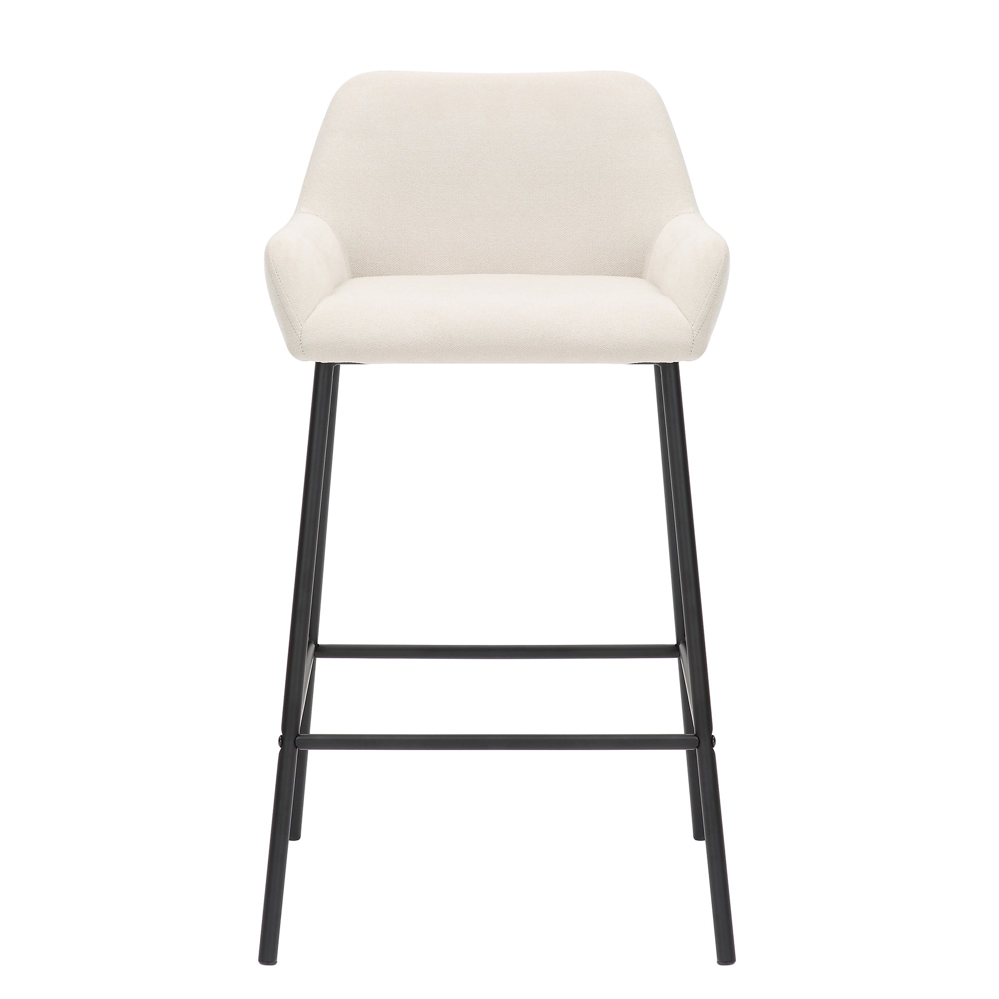 WorldwideBAILY - 26'' COUNTER STOOL - BEIGE FABRIC
