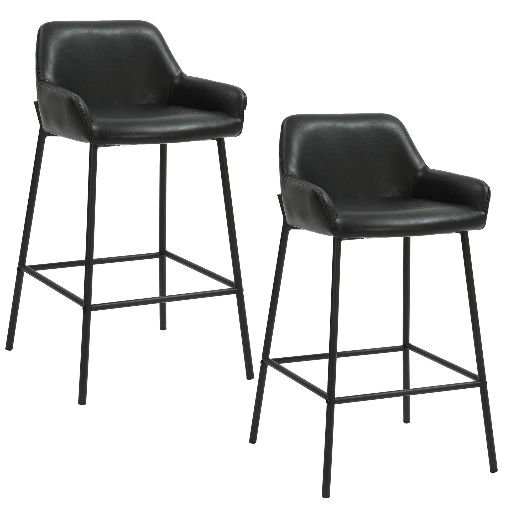 WorldwideBAILY - 26'' COUNTER STOOL - BLACK PU