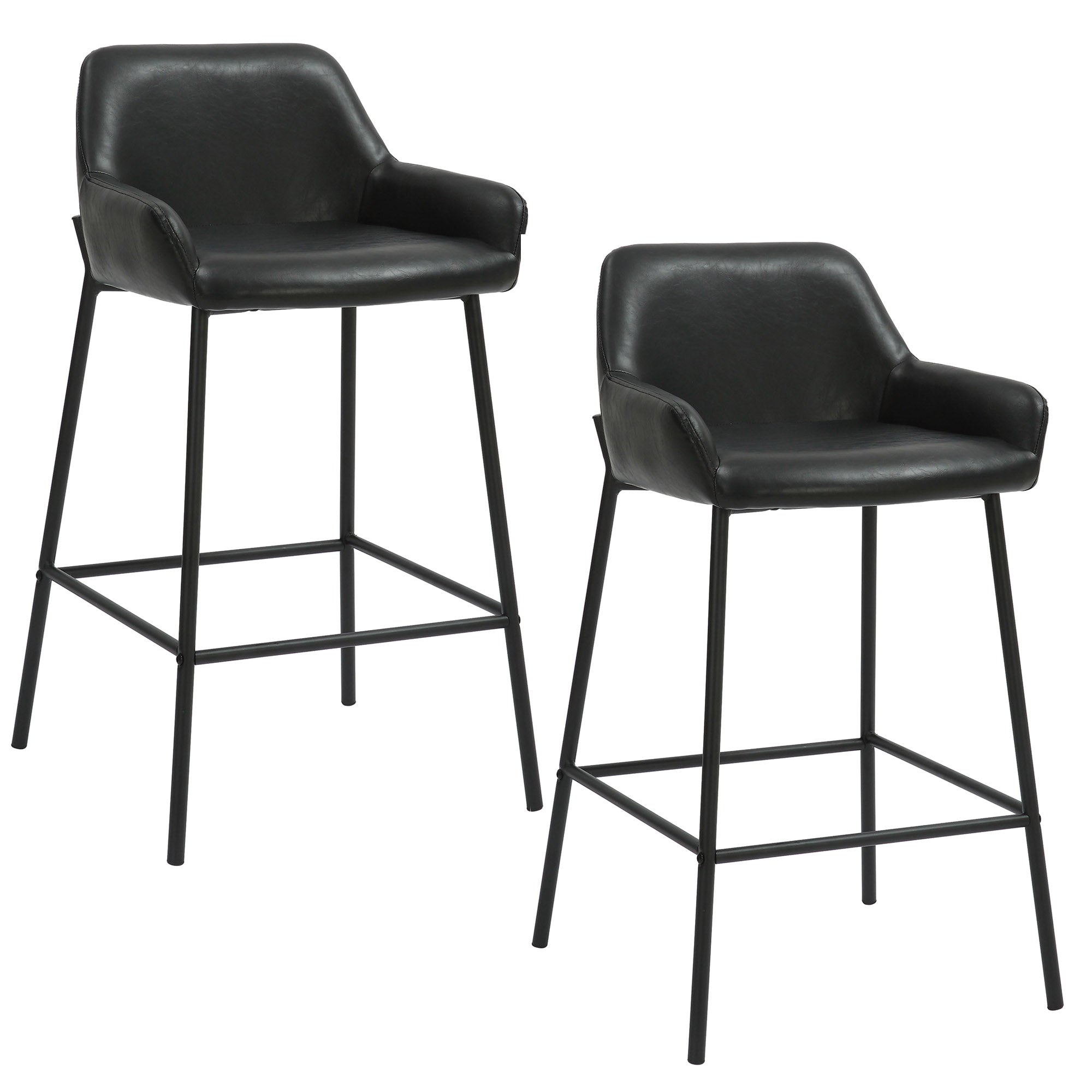 WorldwideBAILY - 26'' COUNTER STOOL - BLACK PU