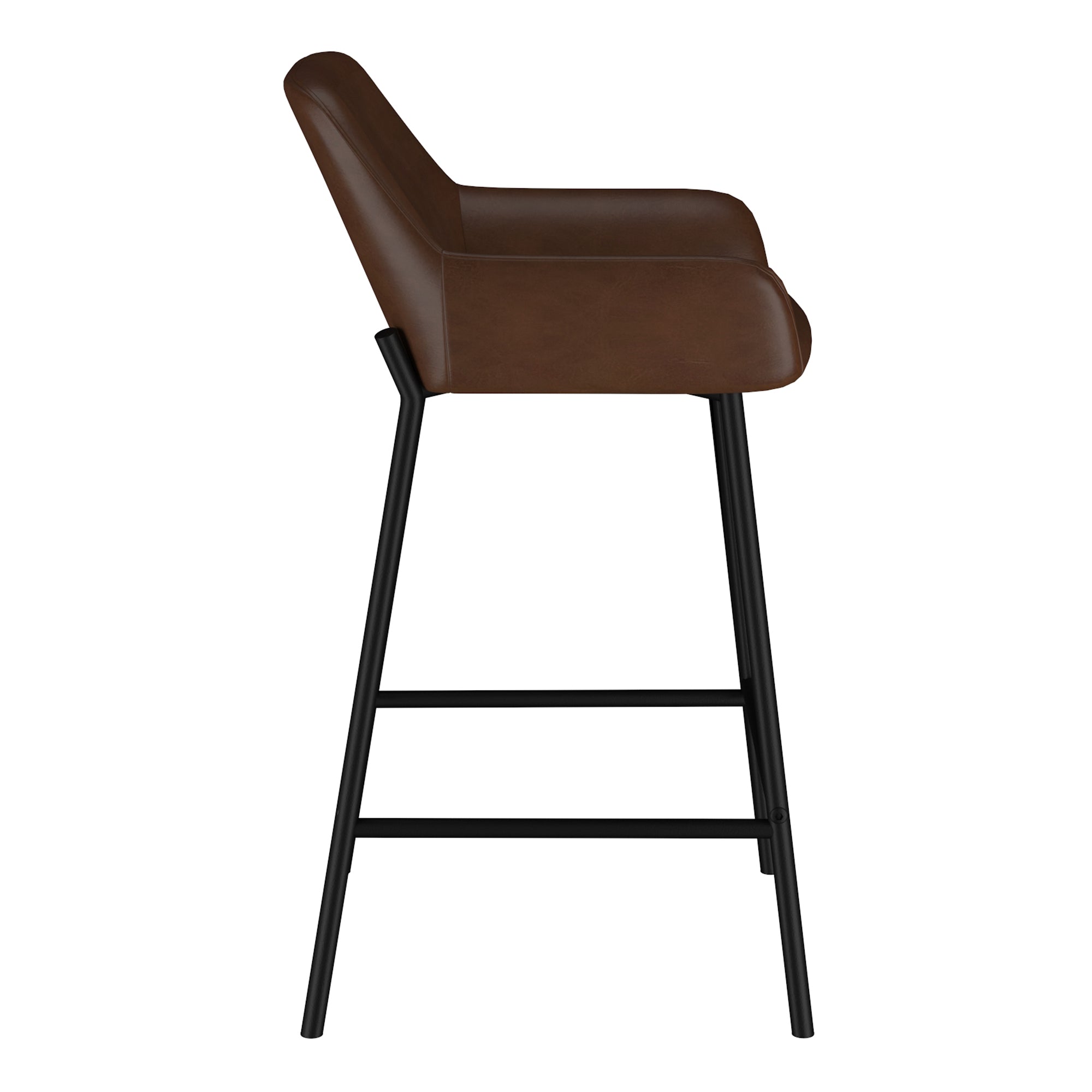 WorldwideBAILY - 26'' COUNTER STOOL - BROWN PU