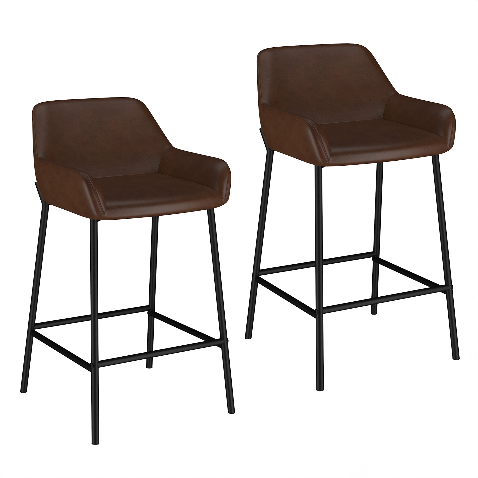WorldwideBAILY - 26'' COUNTER STOOL - BROWN PU