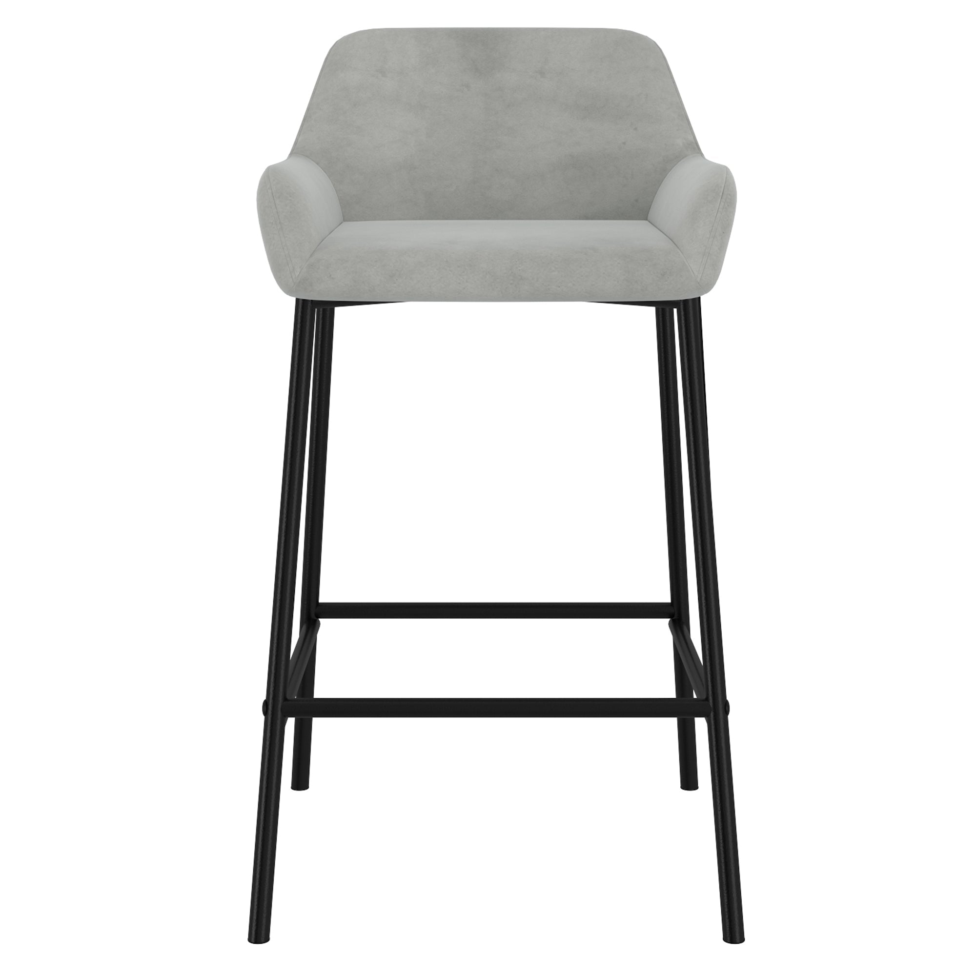 WorldwideBAILY - 26'' COUNTER STOOL - GREY VELVET