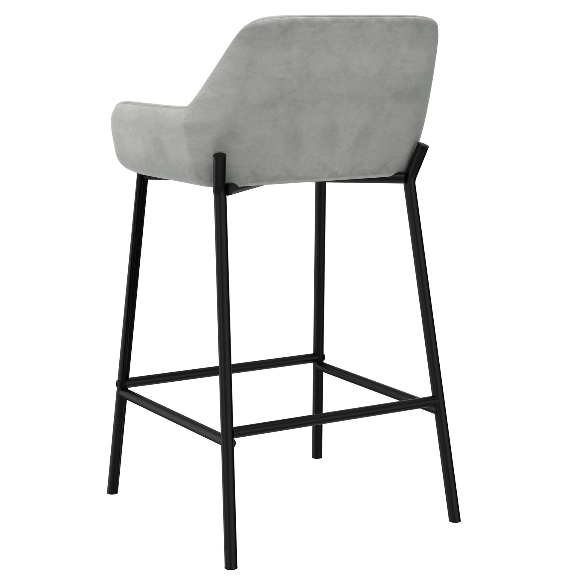 WorldwideBAILY - 26'' COUNTER STOOL - GREY VELVET