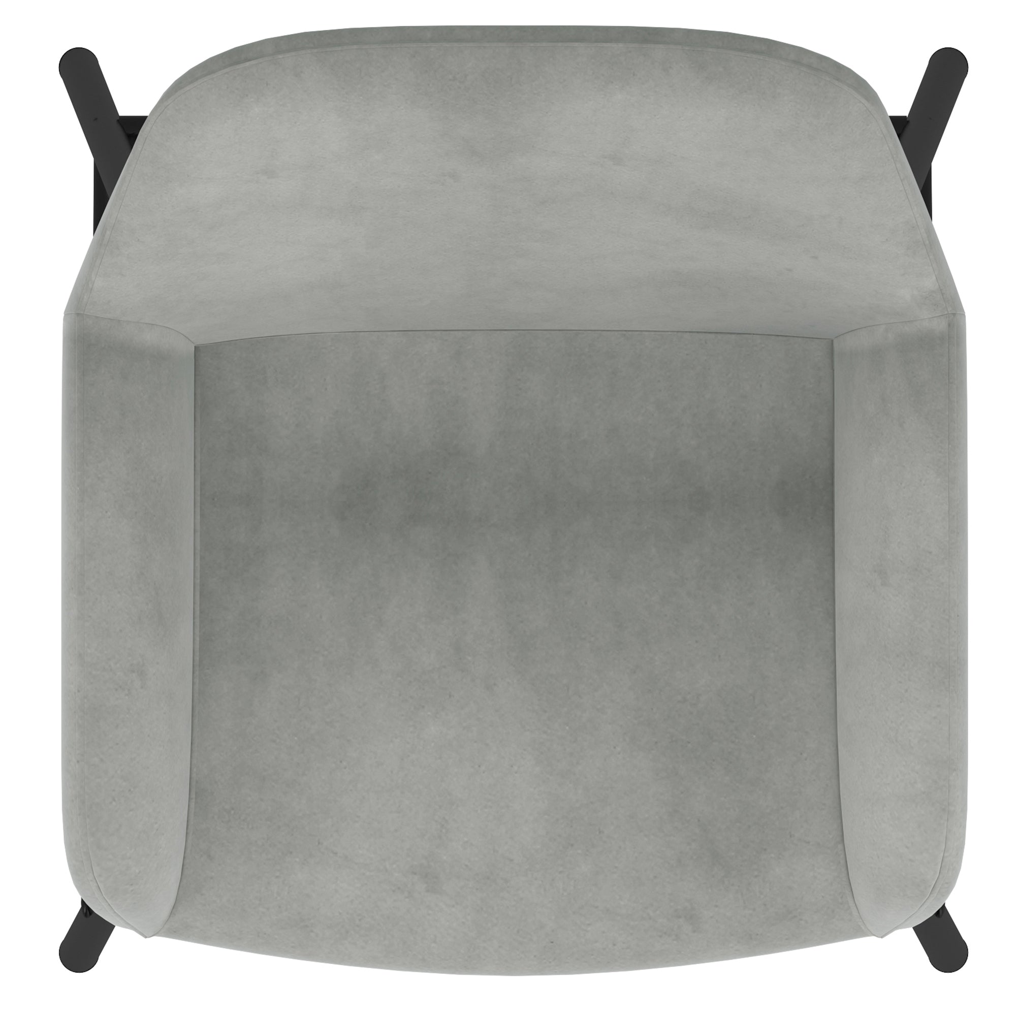 WorldwideBAILY - 26'' COUNTER STOOL - GREY VELVET