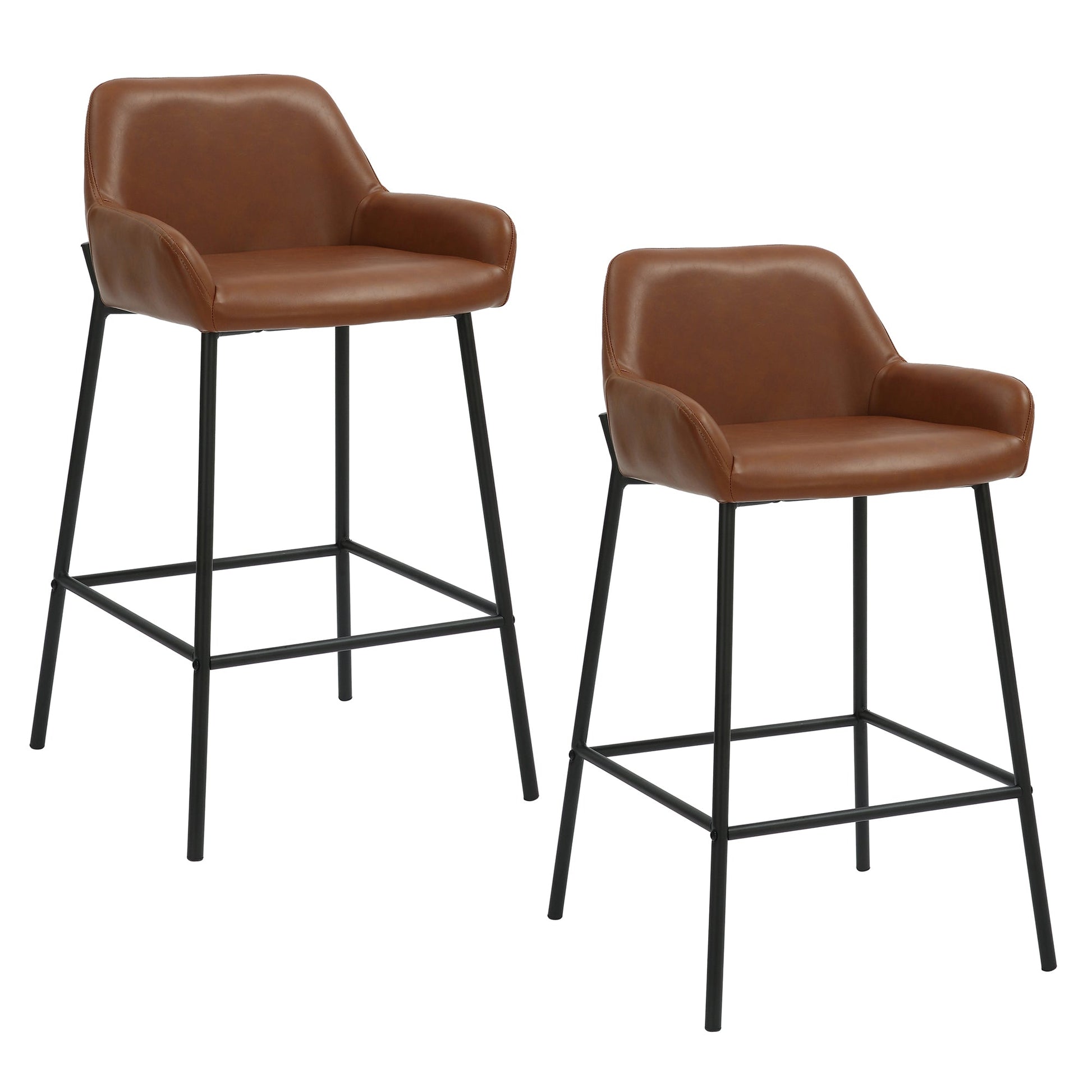 WorldwideBAILY - 26'' COUNTER STOOL - SADDLE PU