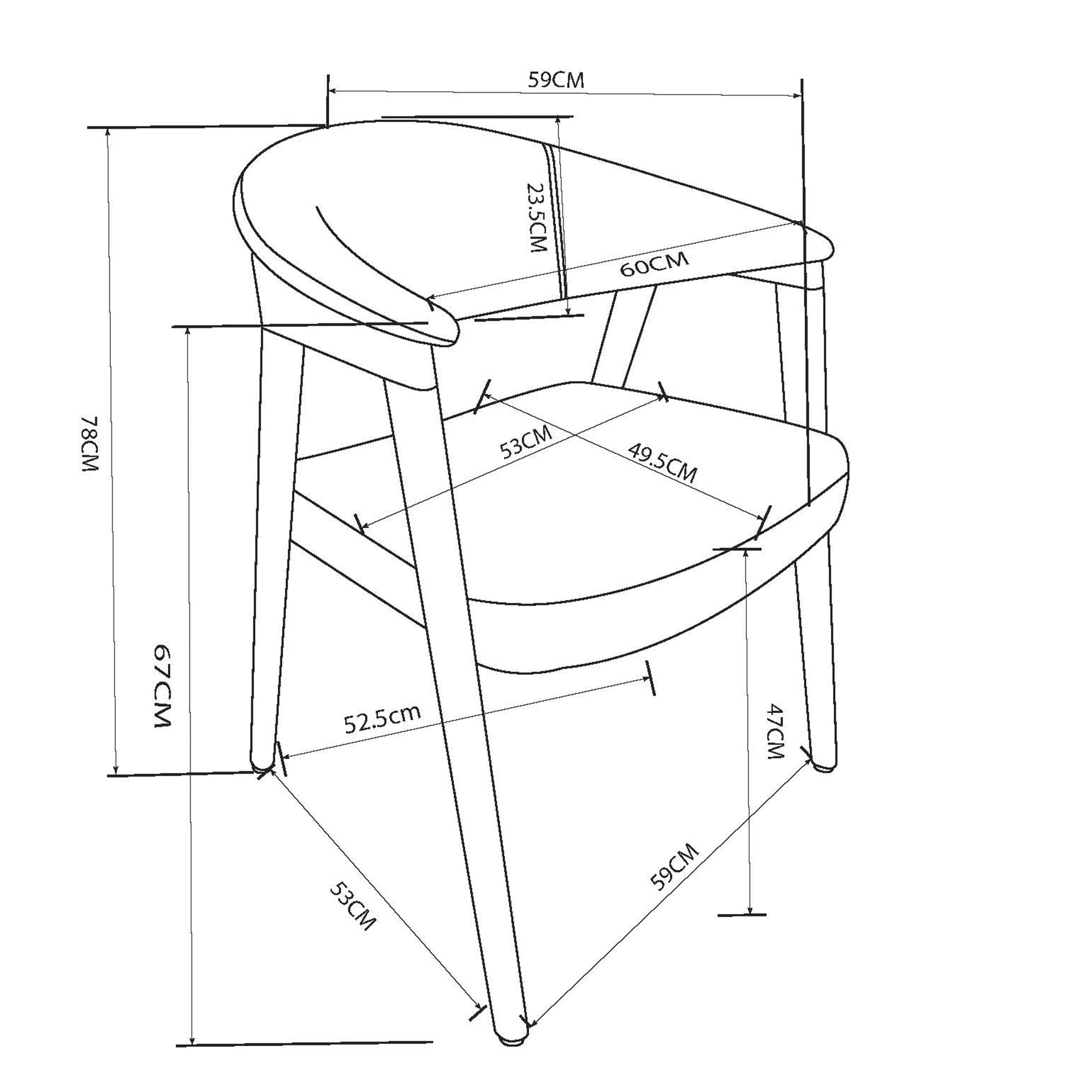 WorldwideBEXLEY - DINING CHAIR - MUSHROOM