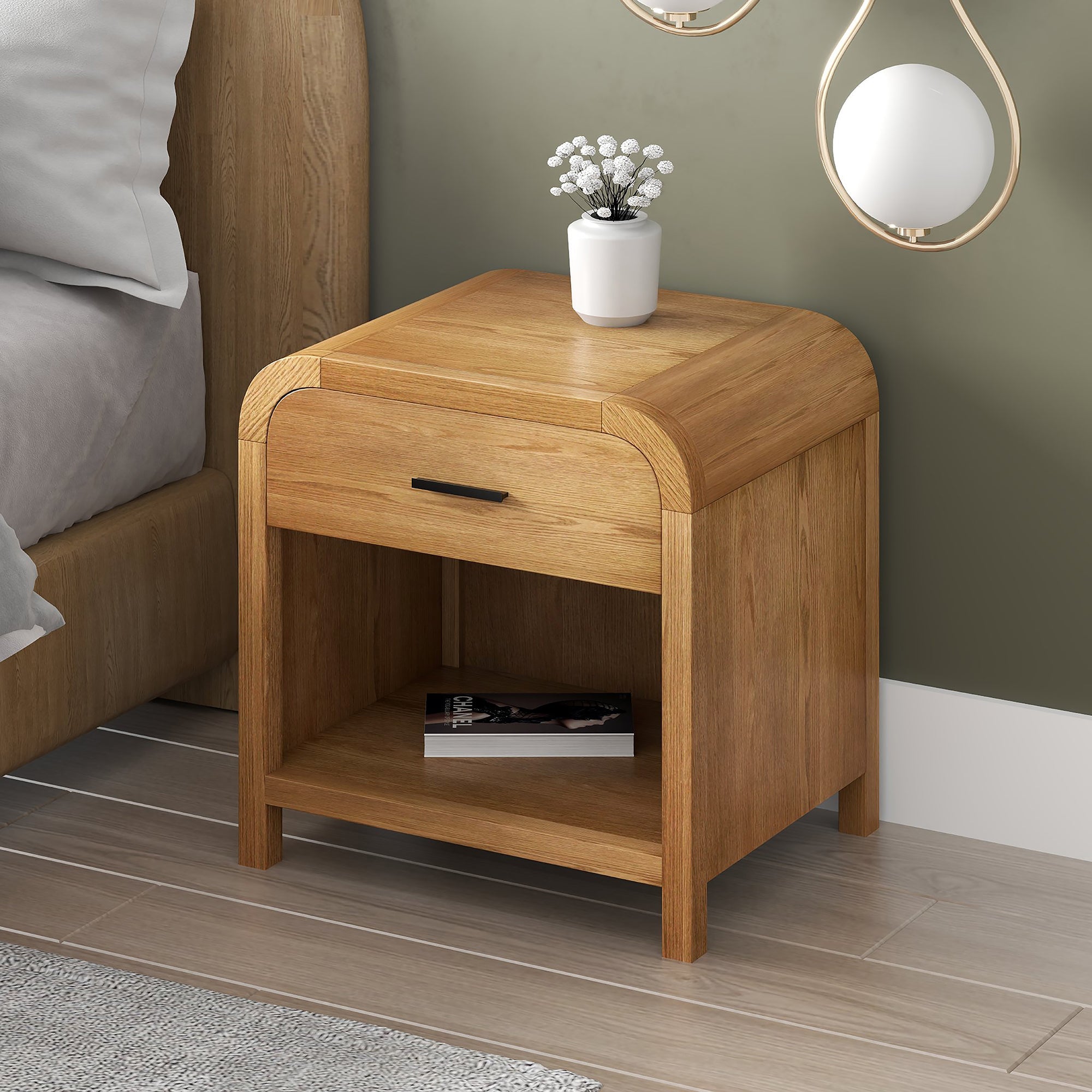WorldwideBOWMAN - 1 DRWR ACCENT TABLE - NATURAL