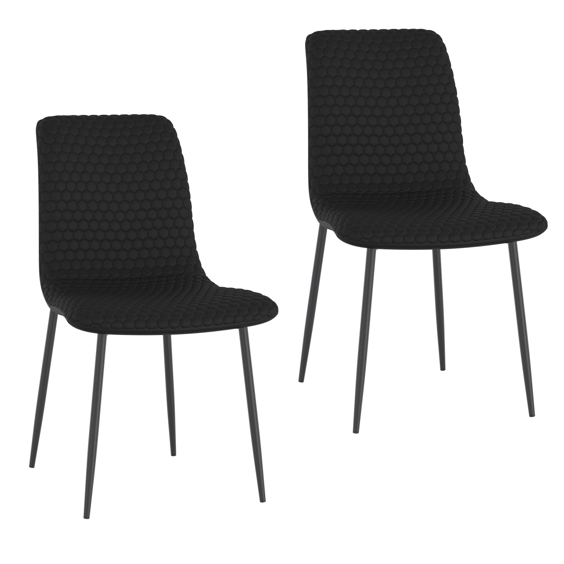 WorldwideBRIXX - SIDE CHAIR - BLACK PU