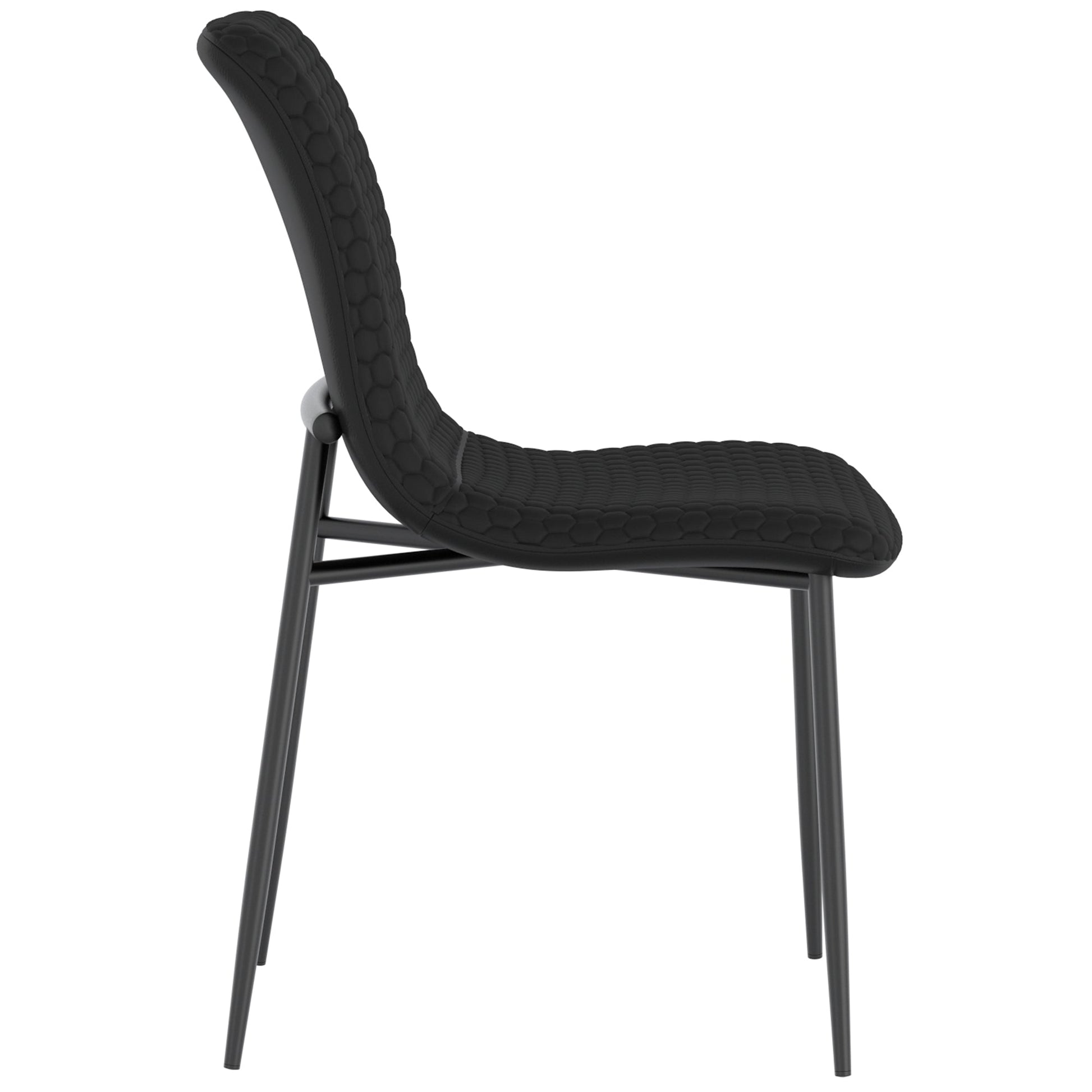WorldwideBRIXX - SIDE CHAIR - BLACK PU
