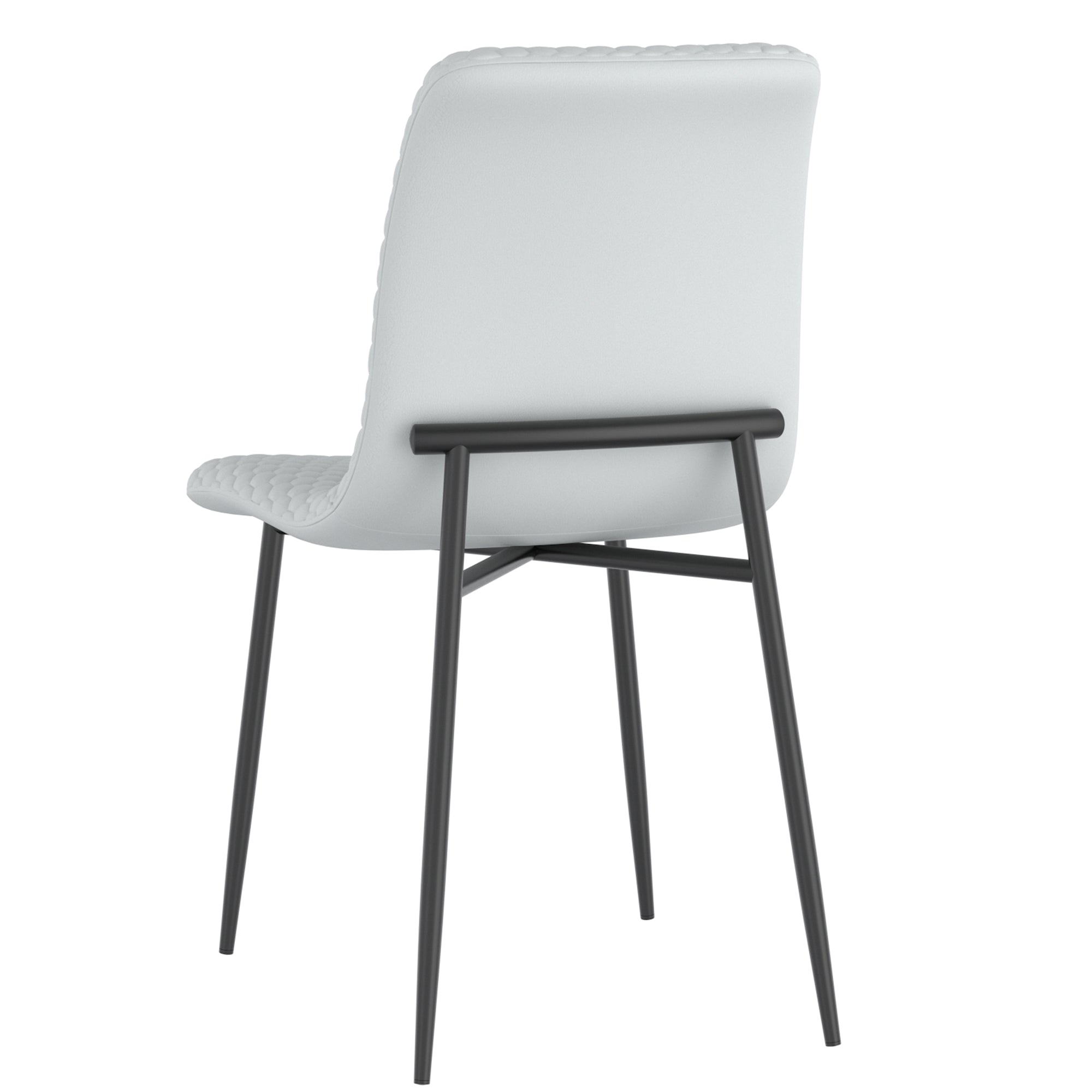 WorldwideBRIXX - SIDE CHAIR - LIGHT GREY PU
