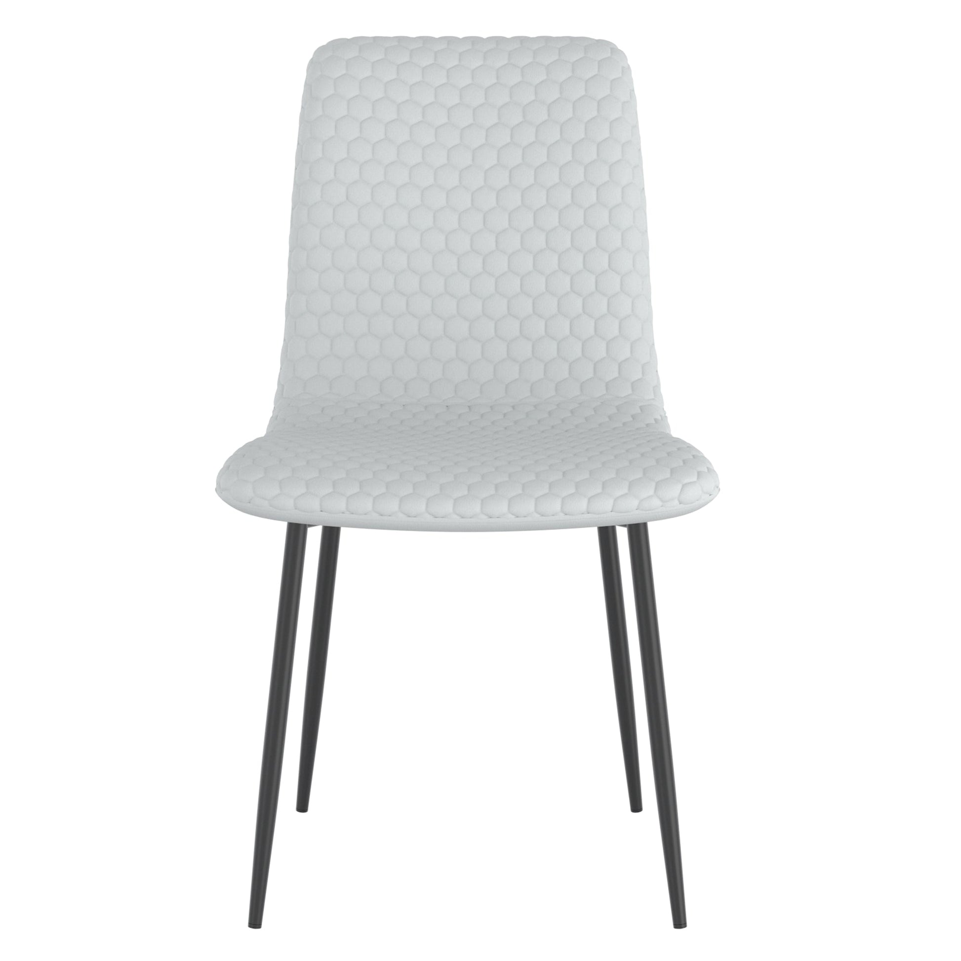 WorldwideBRIXX - SIDE CHAIR - LIGHT GREY PU