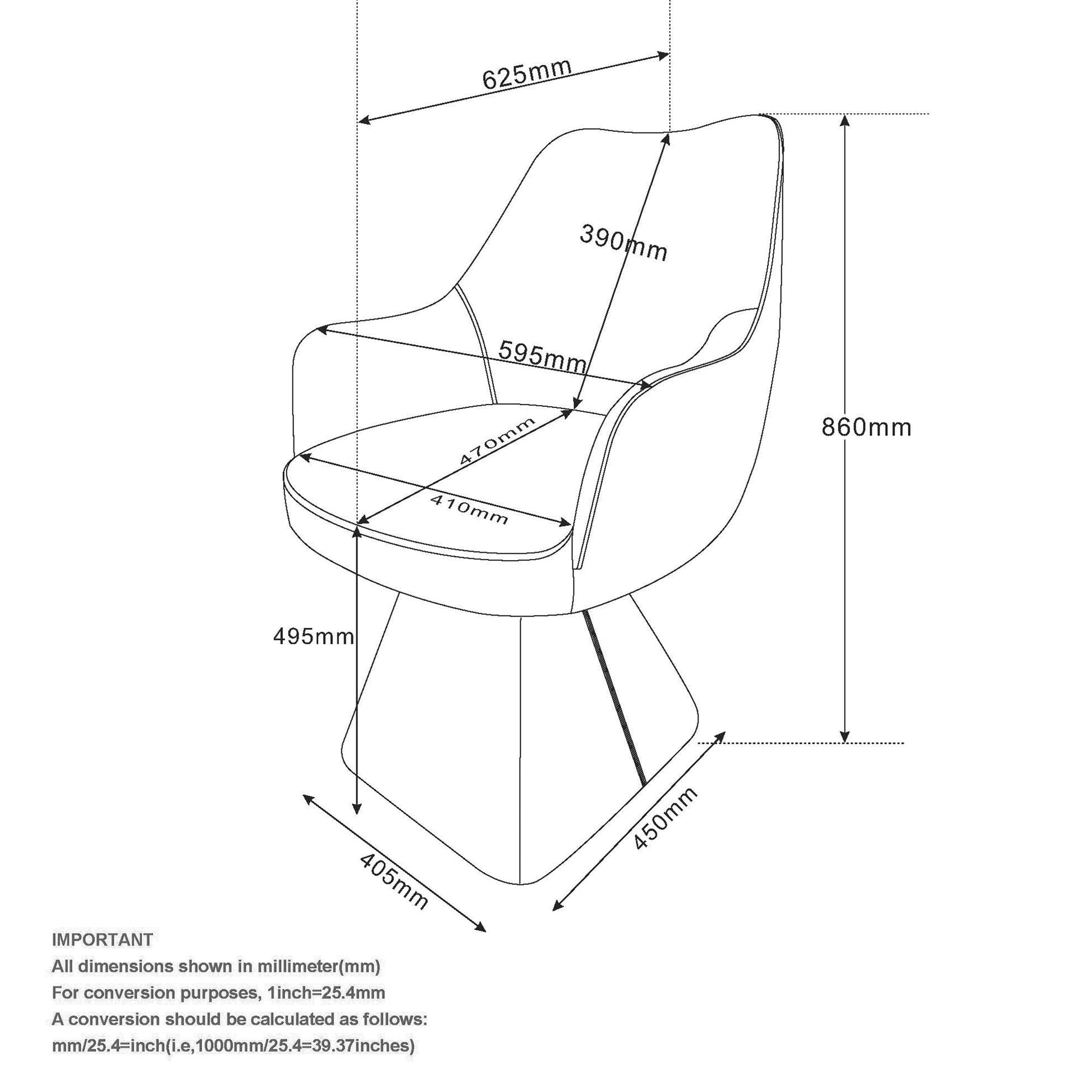 WorldwideCAPRESE - DINING CHAIR - BLACK