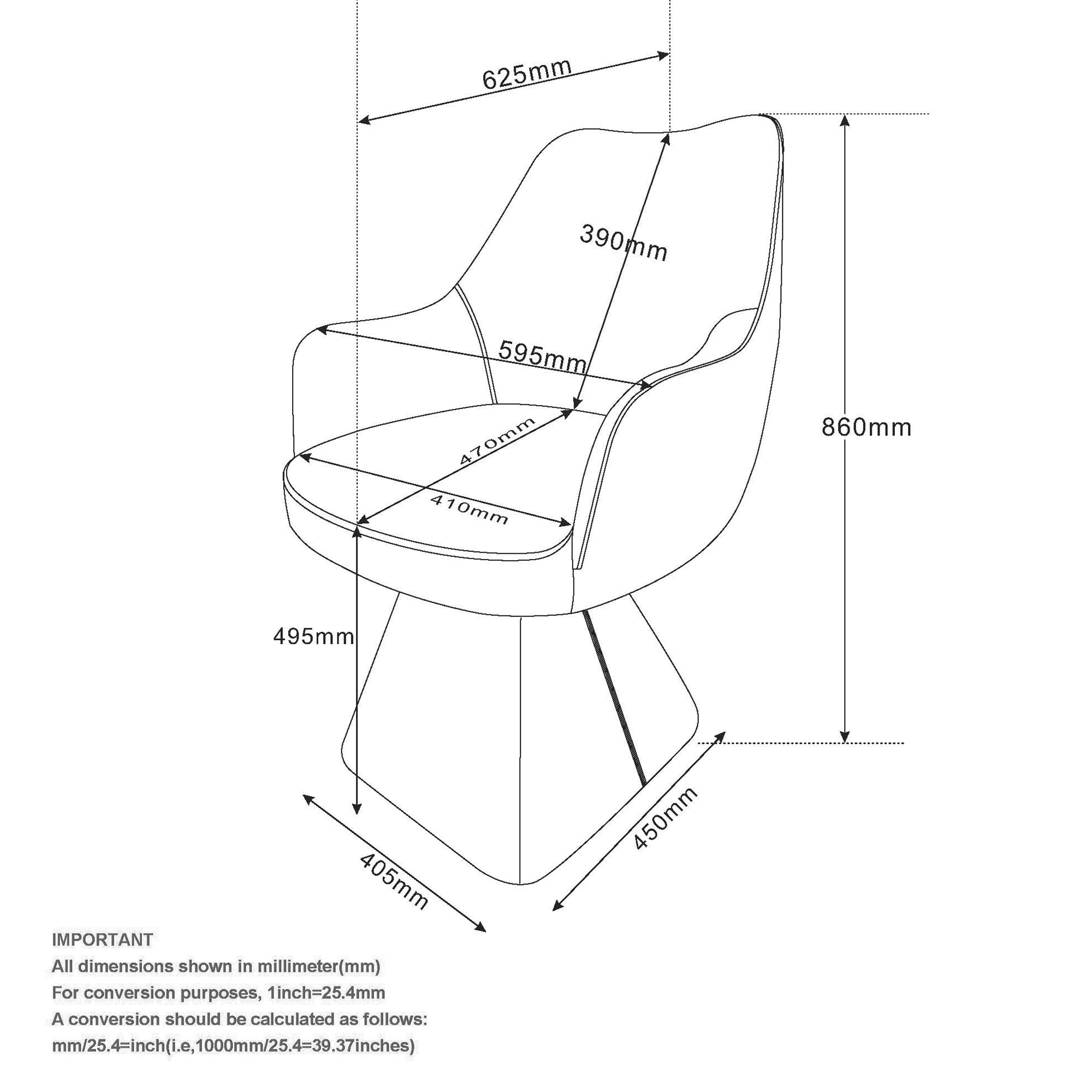 WorldwideCAPRESE - DINING CHAIR - BLACK