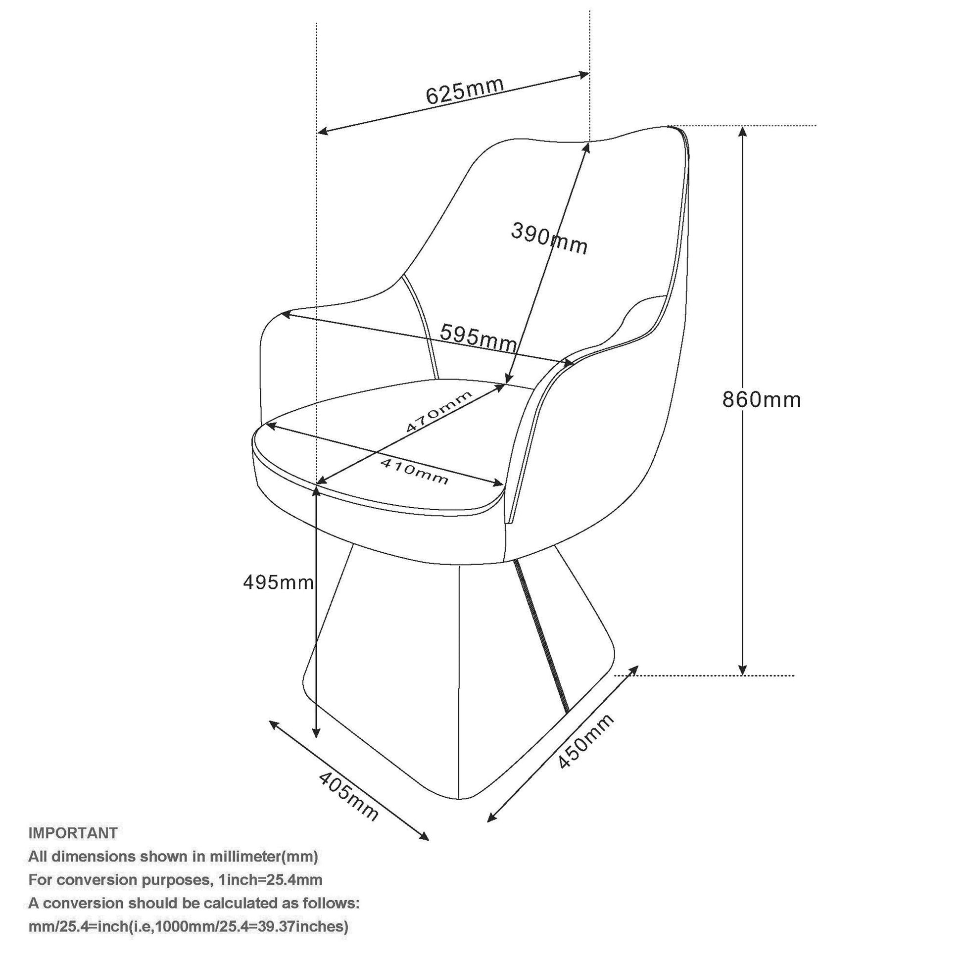 WorldwideCAPRESE - DINING CHAIR - BROWN