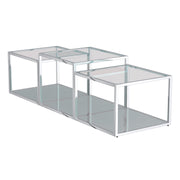 WorldwideCASINI - 3PC MULTI TIER TABLE - SILVER