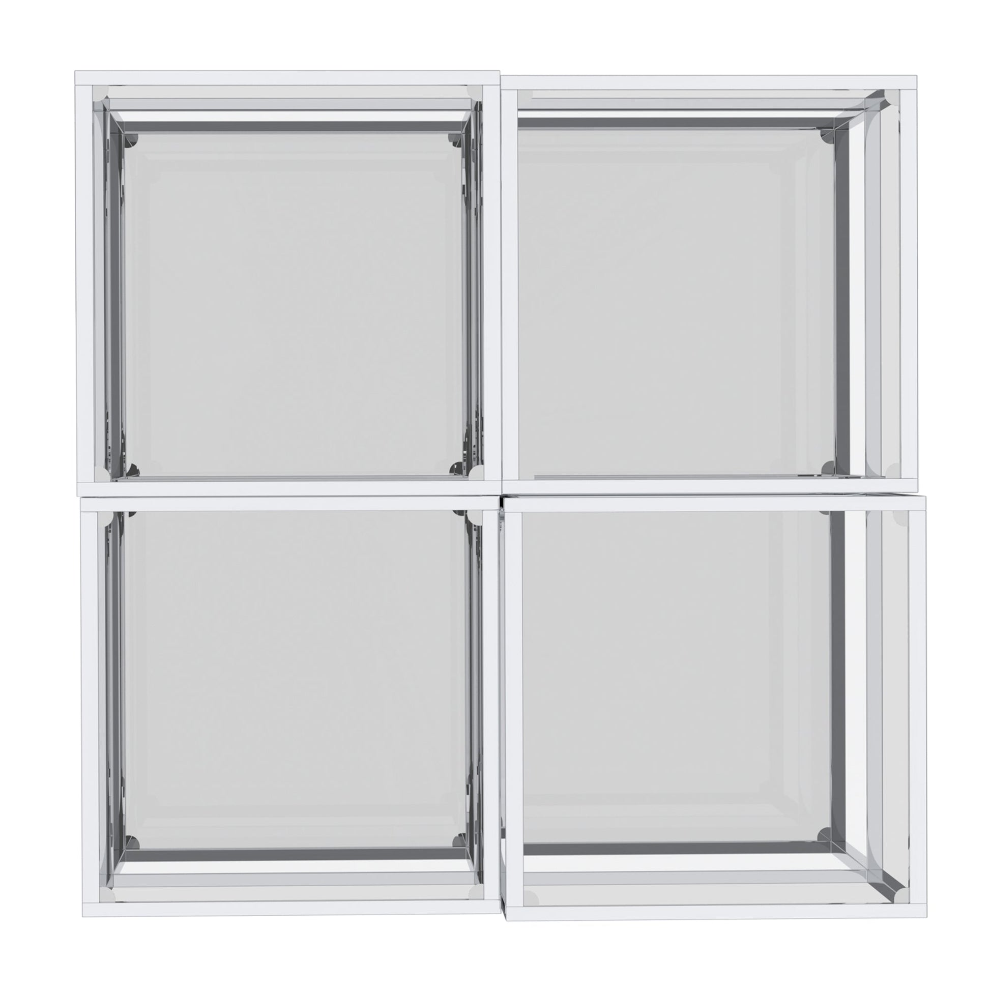 WorldwideCASINI - 4PC MULTI TIER TABLE - SILVER