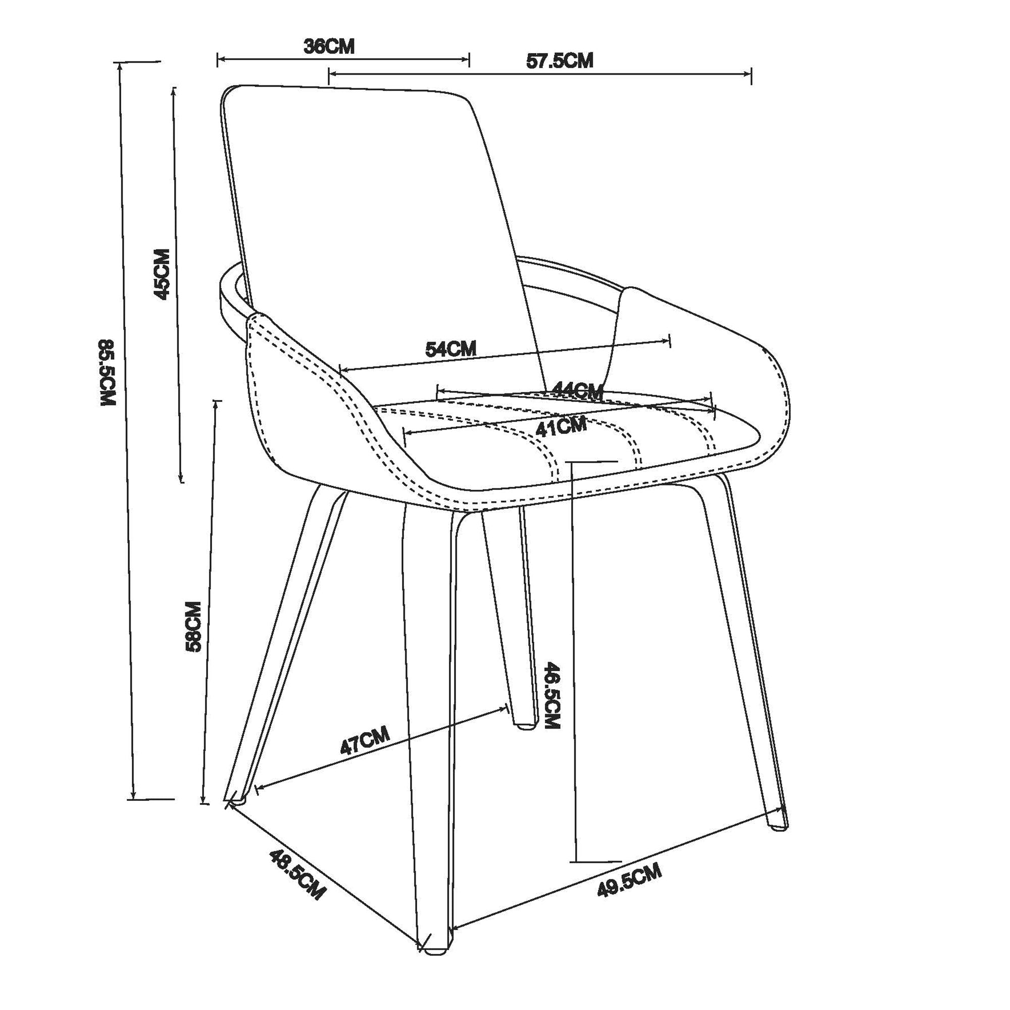 WorldwideCASPIAN - DINING CHAIR - SAND