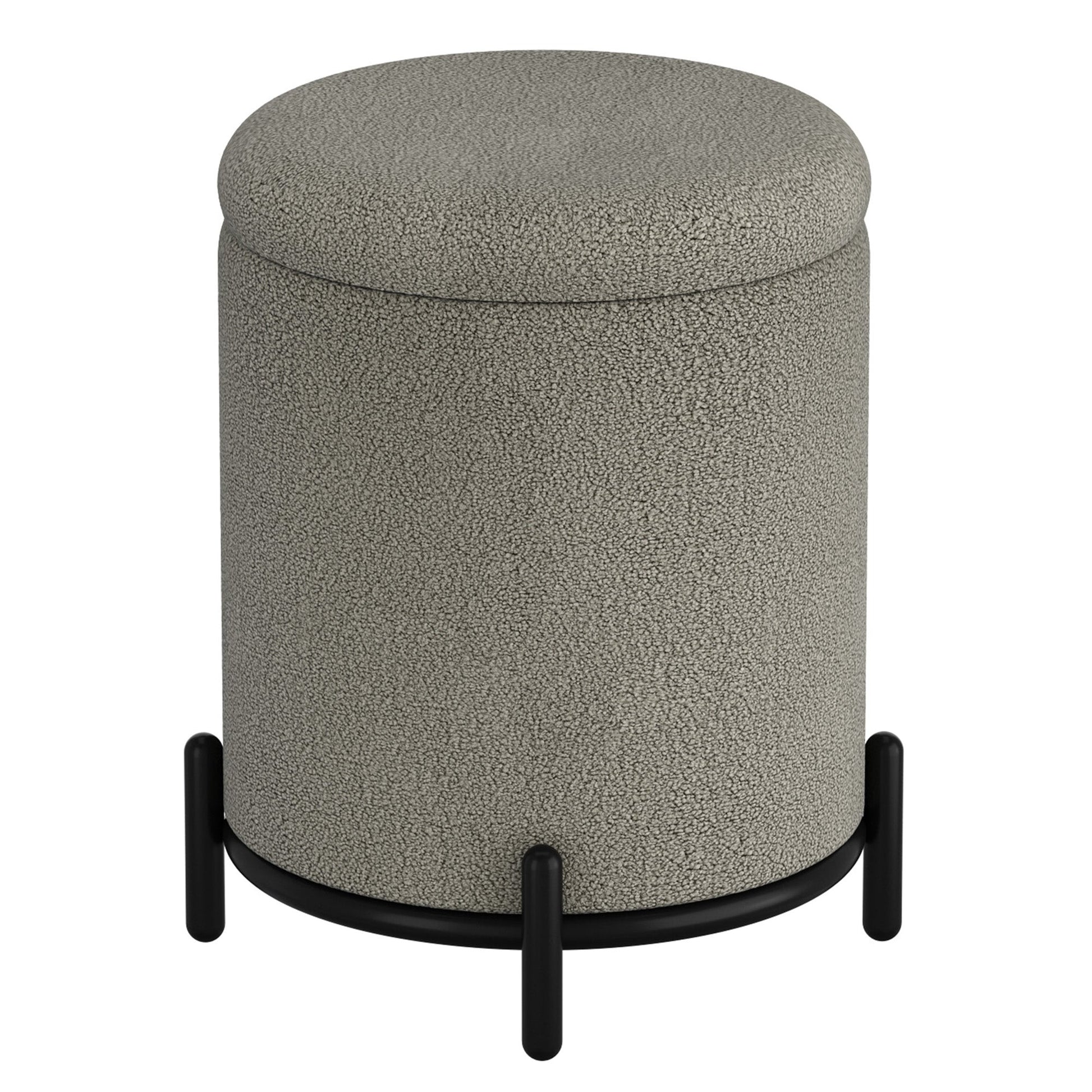 WorldwideCASTOR - STORAGE OTTOMAN - WARM GREY
