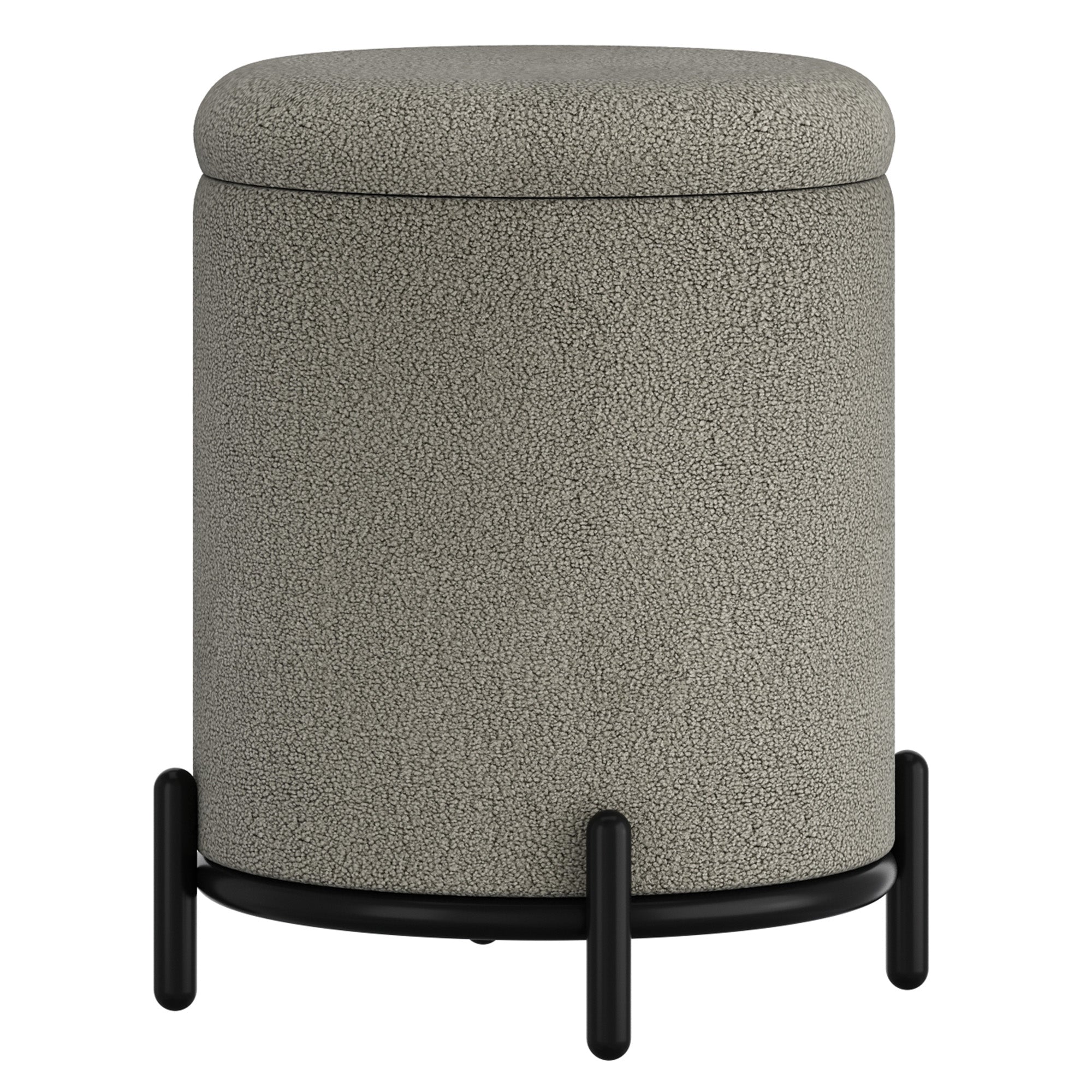 WorldwideCASTOR - STORAGE OTTOMAN - WARM GREY