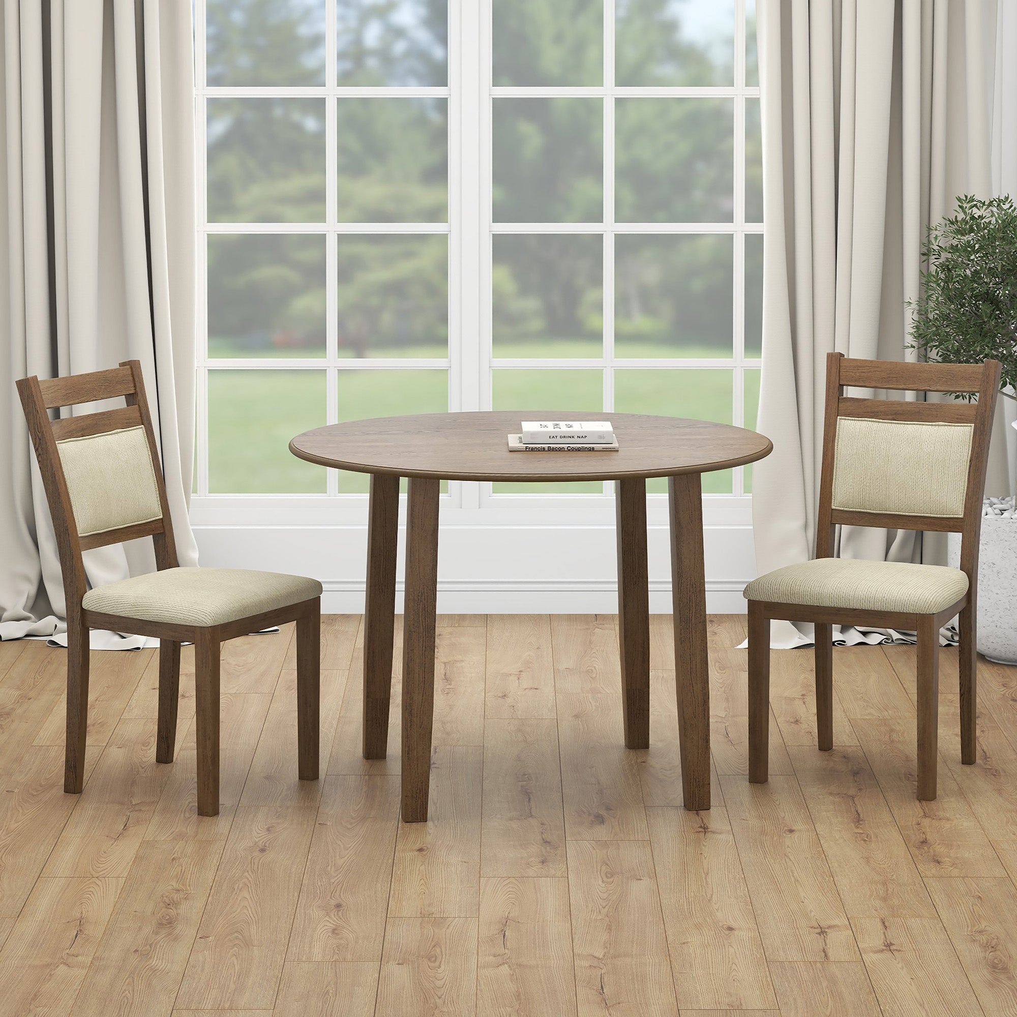 WorldwideCONRAD - 3PC DINING SET - WALNUT