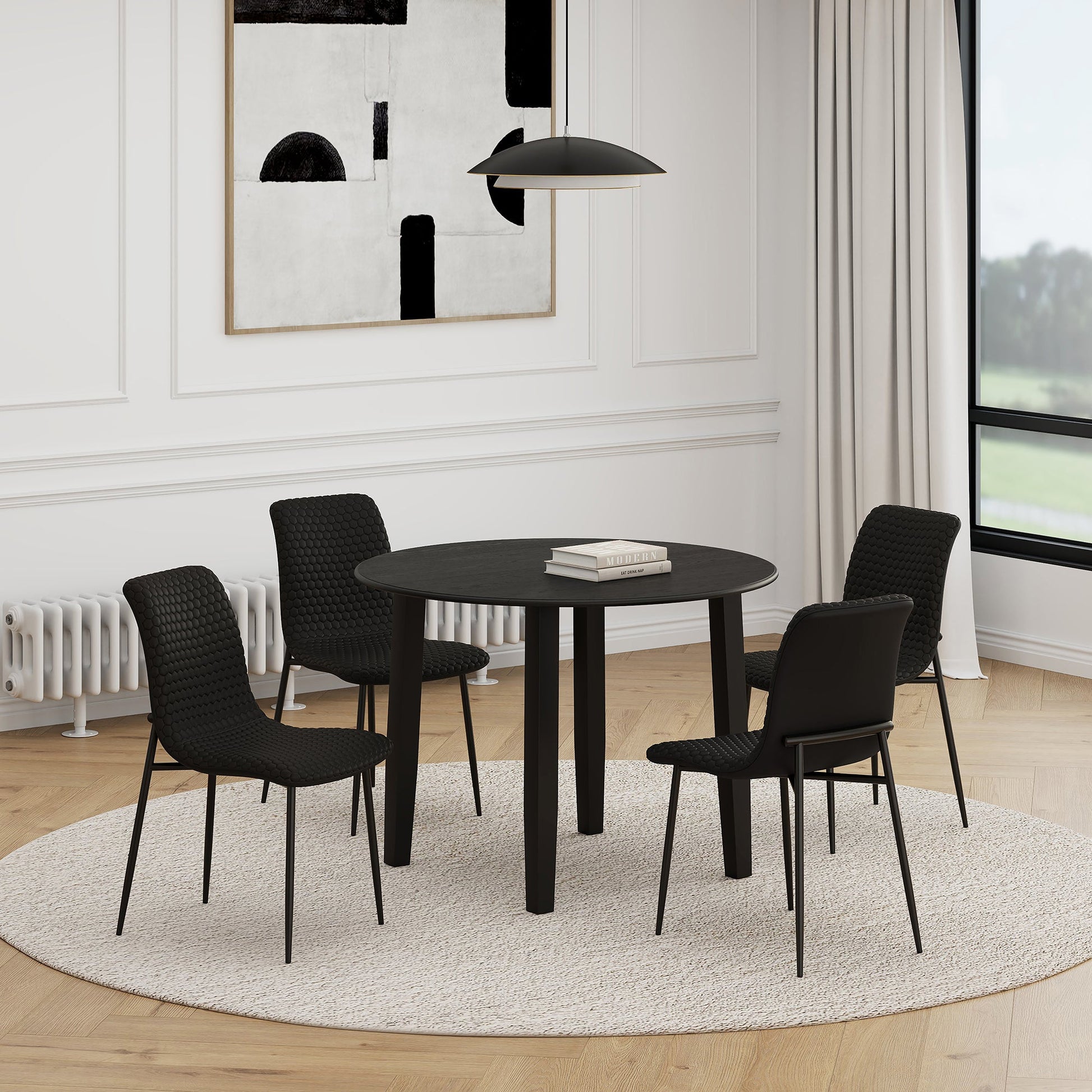 WorldwideCONRAD BLK_BRIXX BLK - 5PC DINING SET
