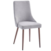 WorldwideCORA - SIDE CHAIR FABRIC - GREY