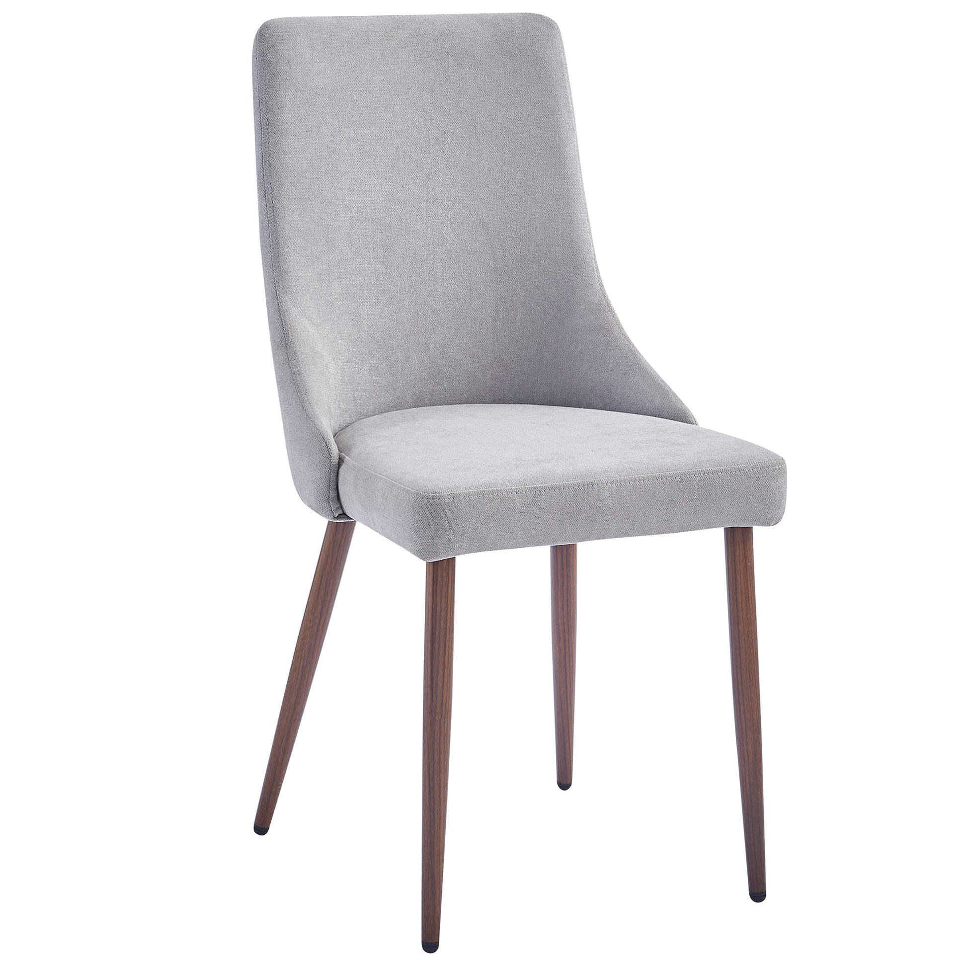 WorldwideCORA - SIDE CHAIR FABRIC - GREY