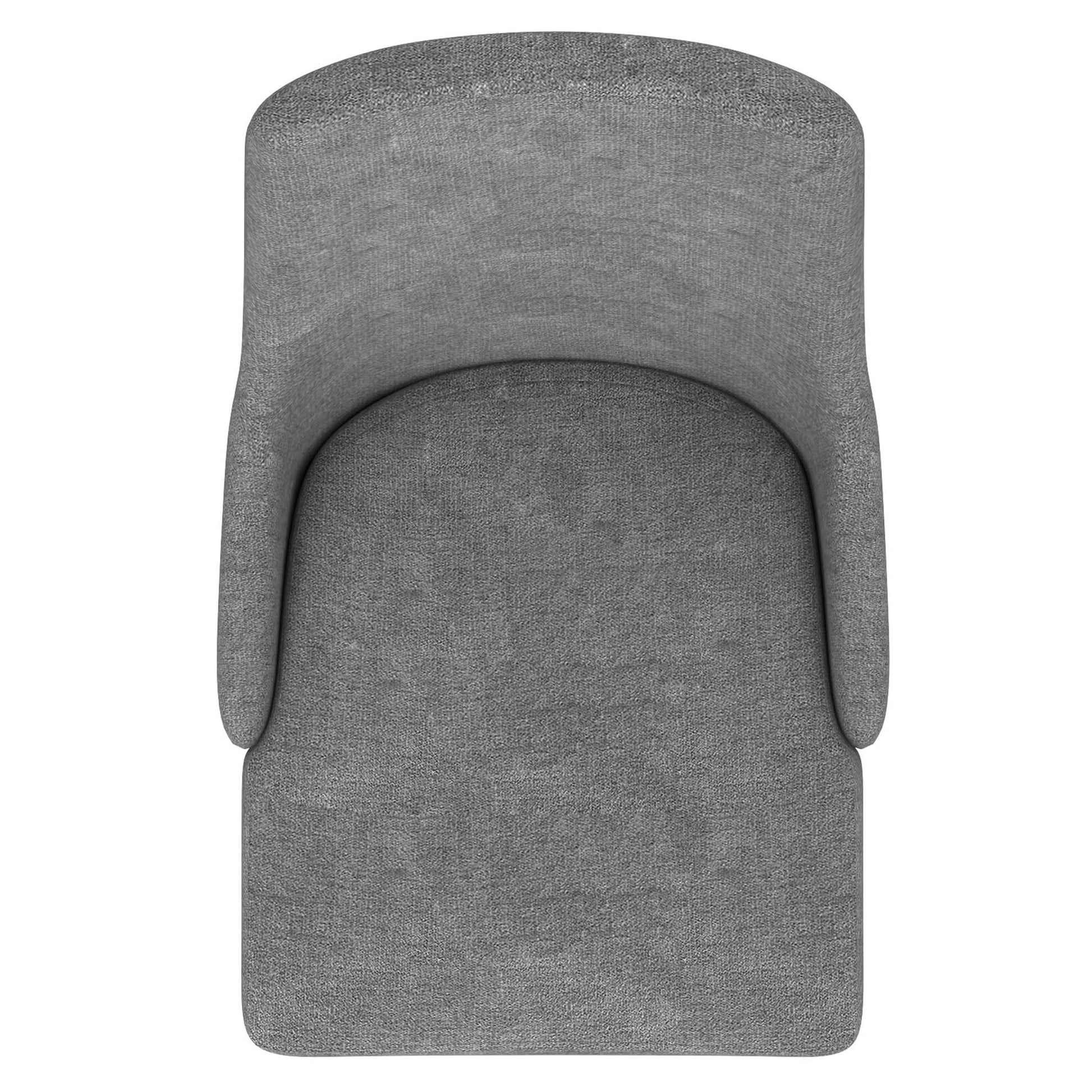 WorldwideCORA - SIDE CHAIR FABRIC - GREY