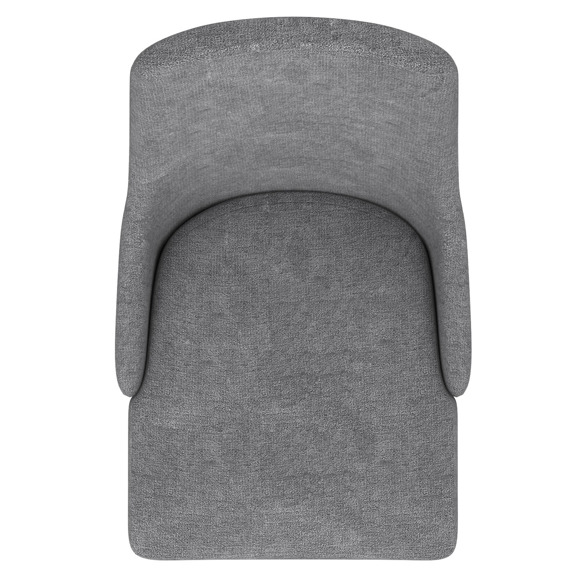 WorldwideCORA - SIDE CHAIR FABRIC - GREY