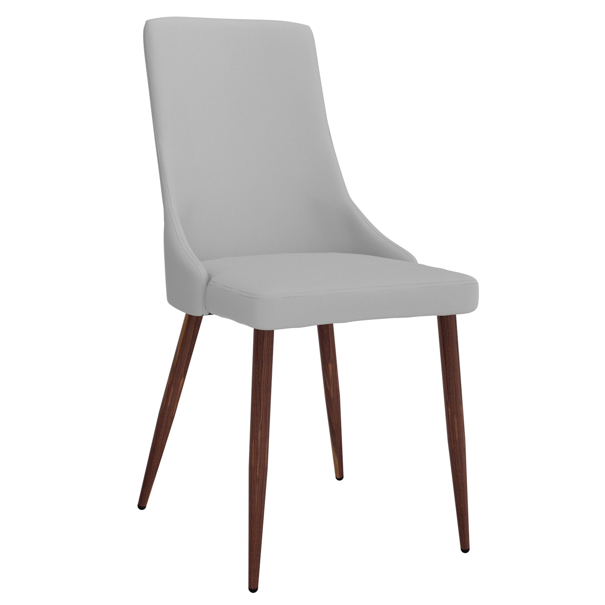 WorldwideCORA - SIDE CHAIR PU - LIGHT GREY