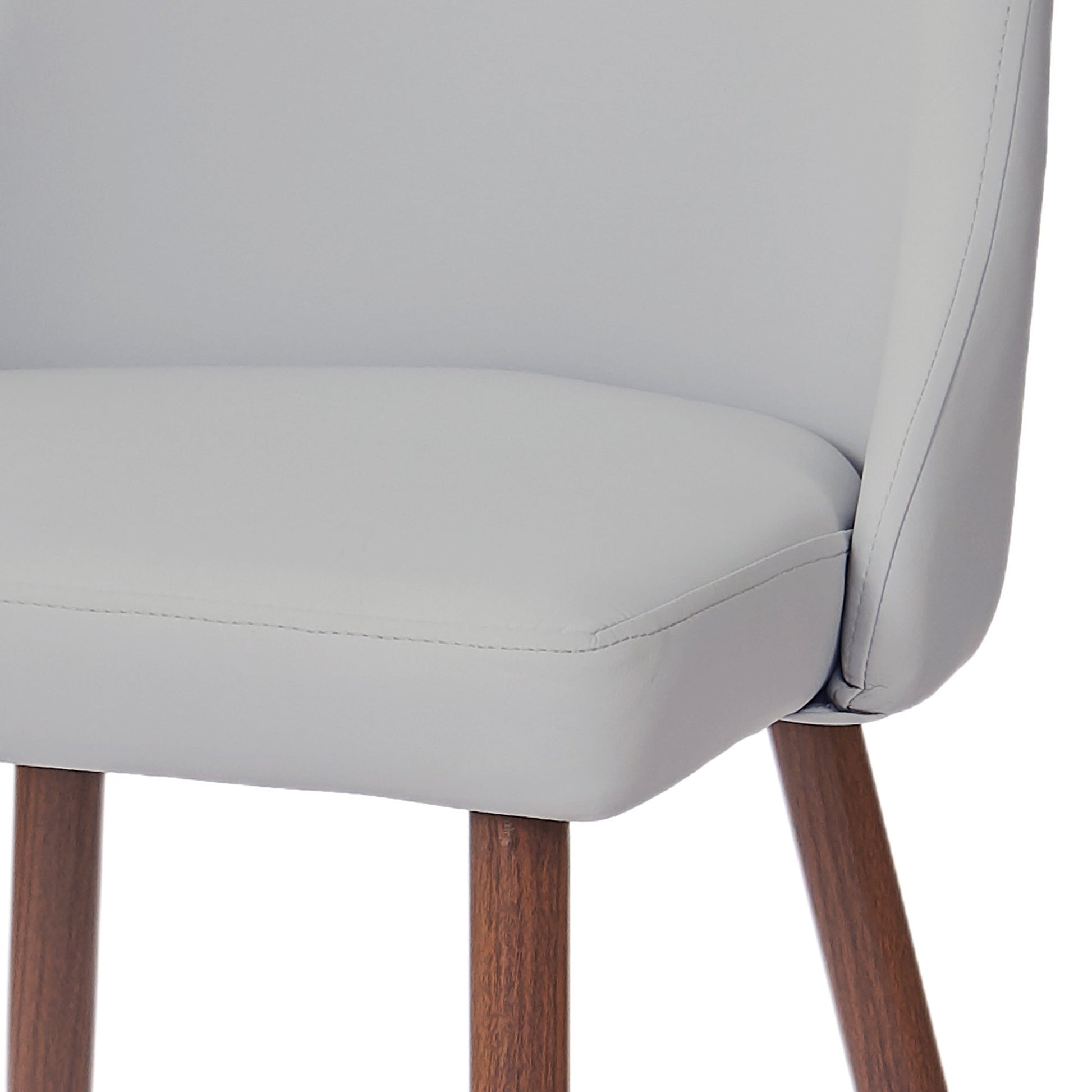 WorldwideCORA - SIDE CHAIR PU - LIGHT GREY