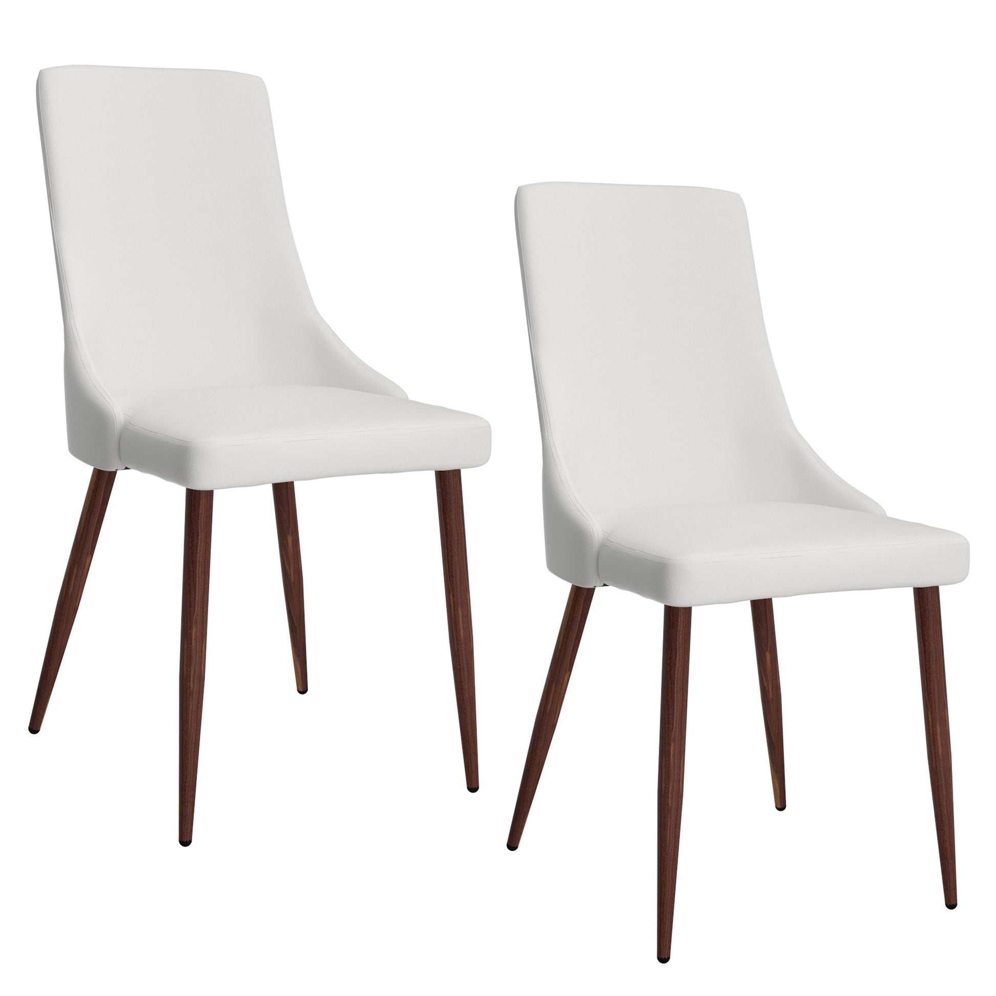 WorldwideCORA - SIDE CHAIR PU - WHITE