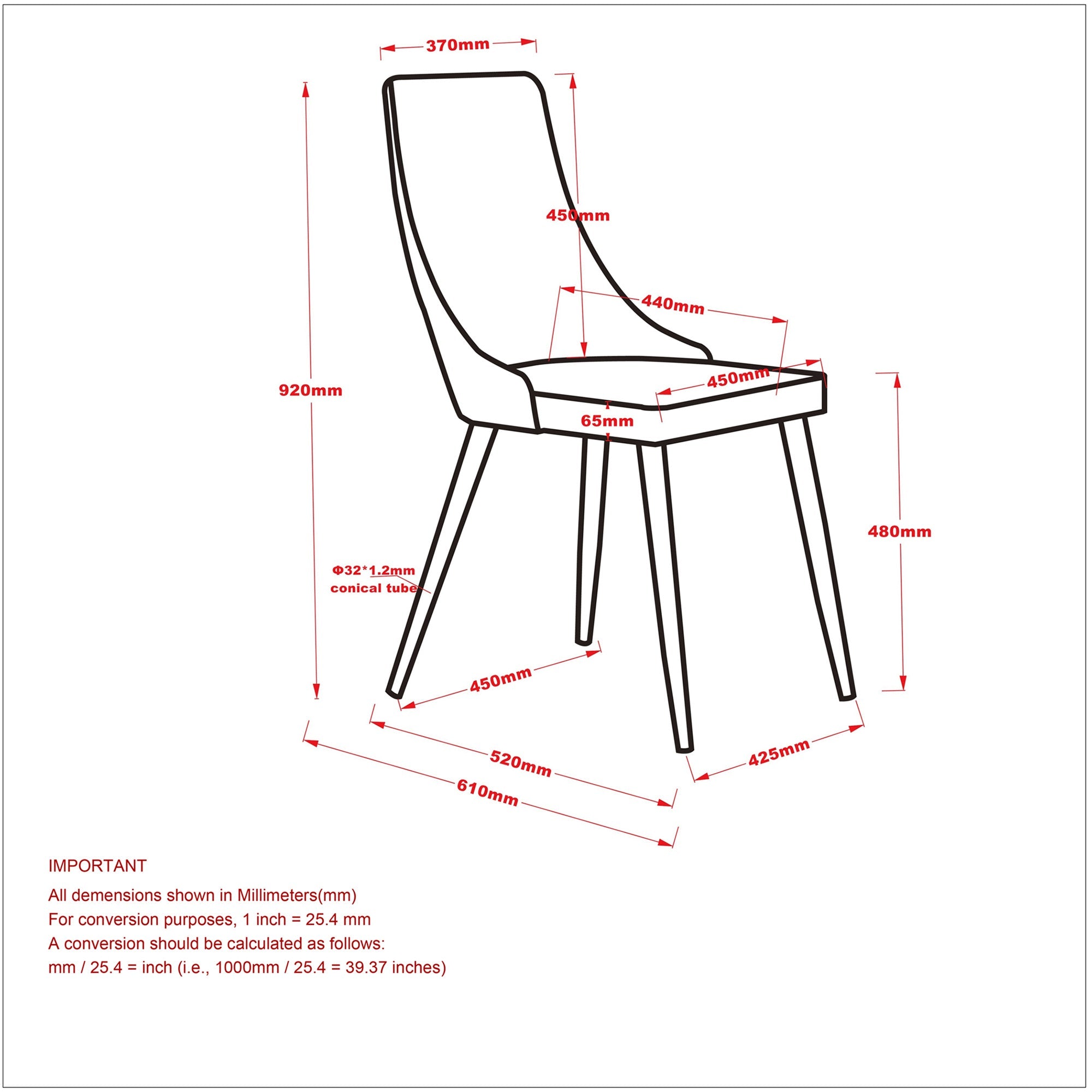 WorldwideCORA - SIDE CHAIR PU - WHITE