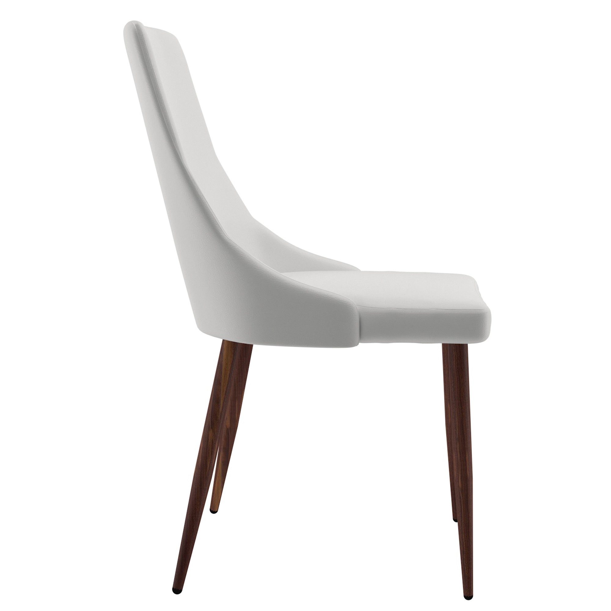 WorldwideCORA - SIDE CHAIR PU - WHITE