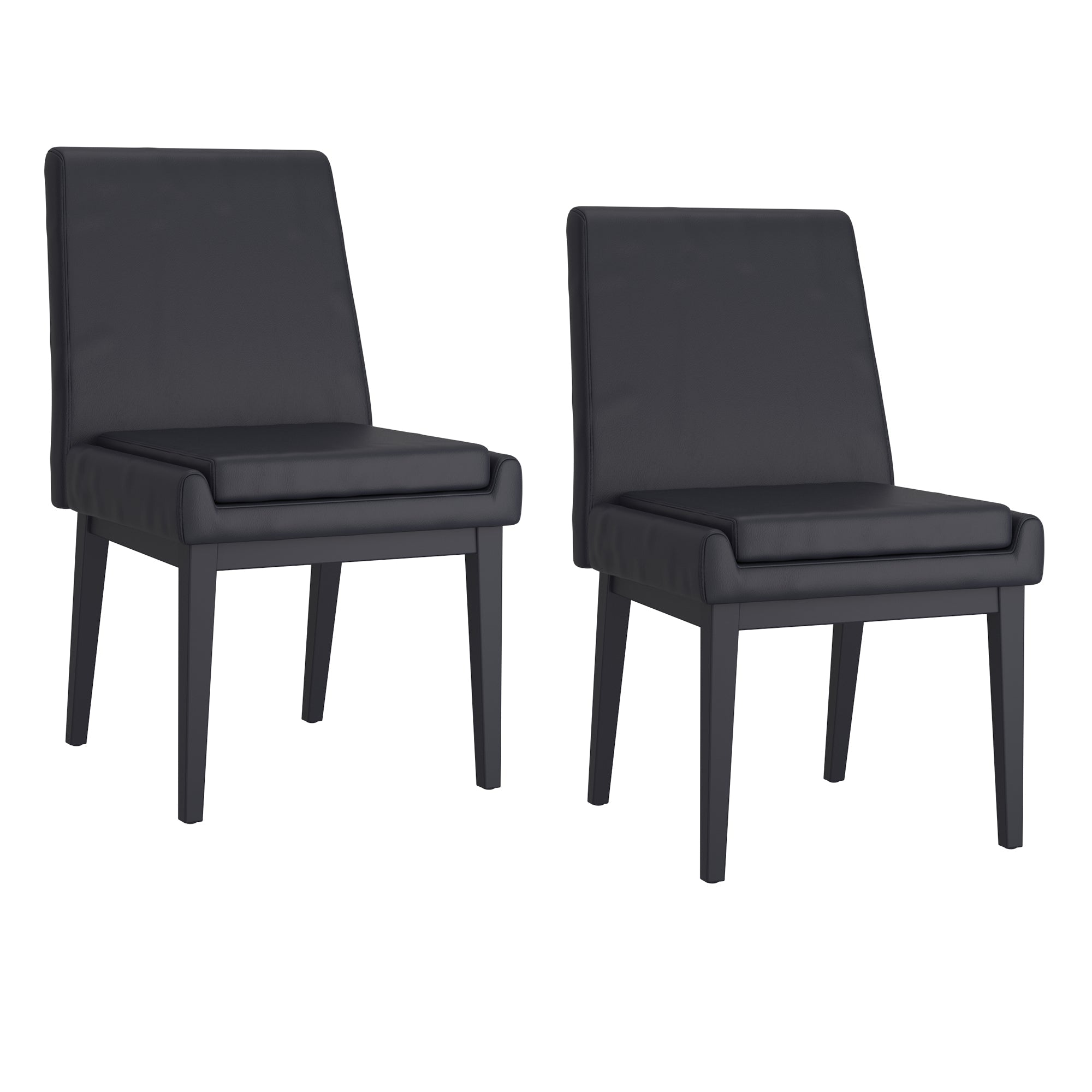 WorldwideCORTEZ - SIDE CHAIR PU - BLACK_BLACK