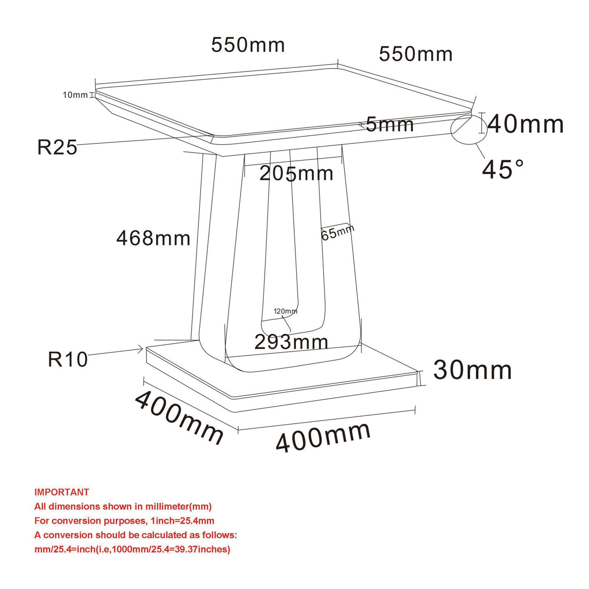 WorldwideCORVUS - ACCENT TABLE - WARM GREY