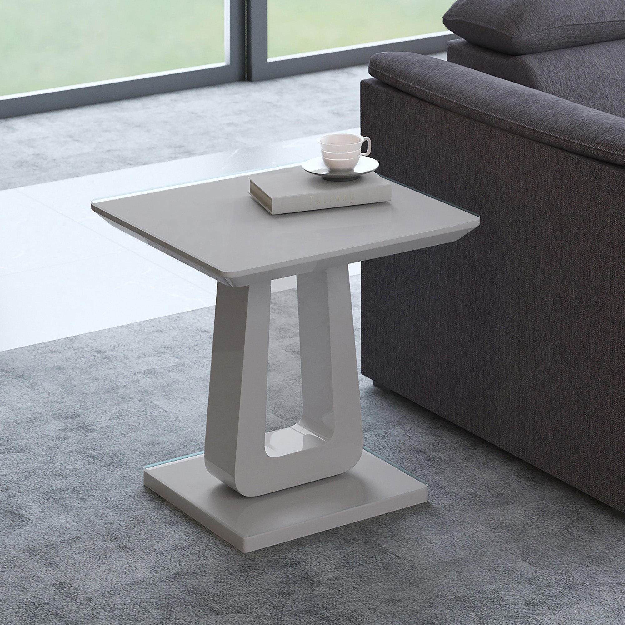 WorldwideCORVUS - ACCENT TABLE - WARM GREY