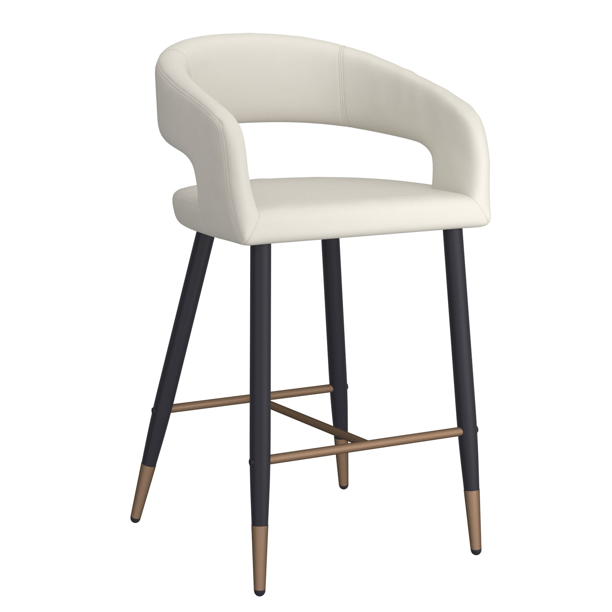 WorldwideCRIMSON - 26'' COUNTER STOOL - BEIGE