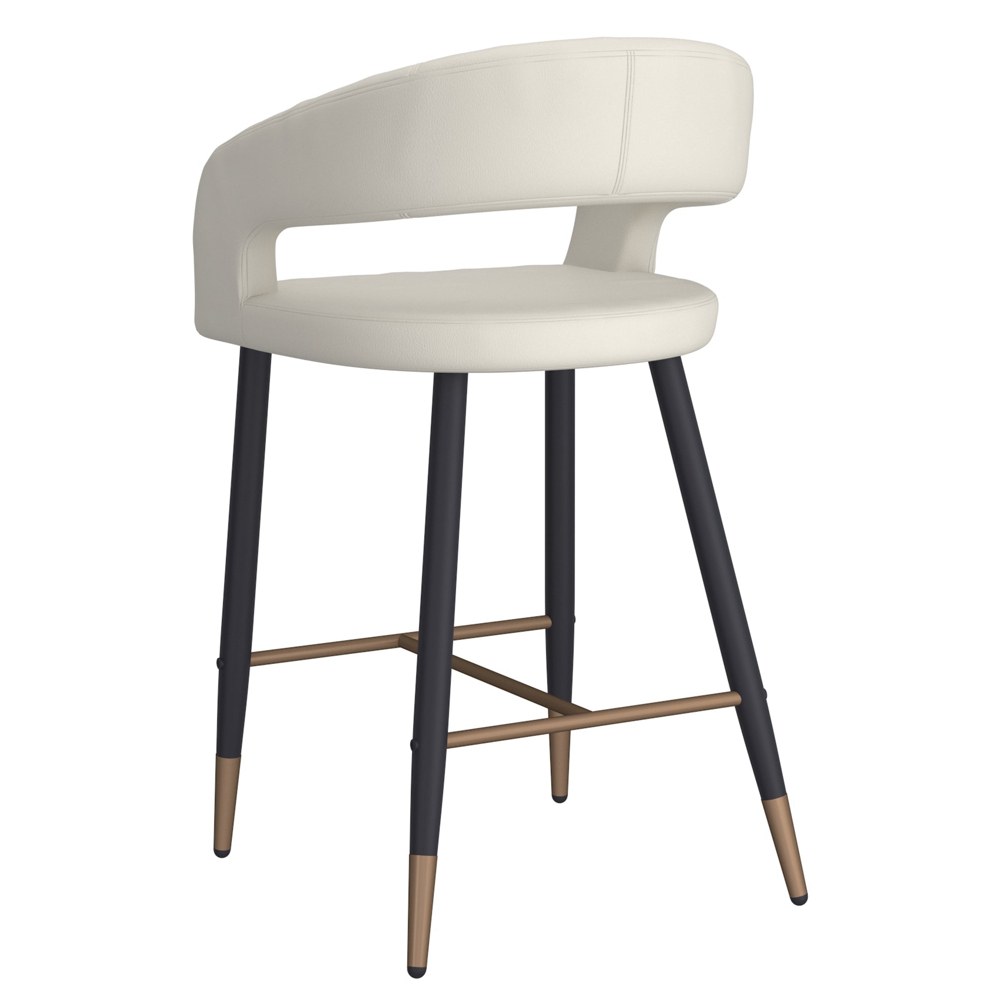WorldwideCRIMSON - 26'' COUNTER STOOL - BEIGE