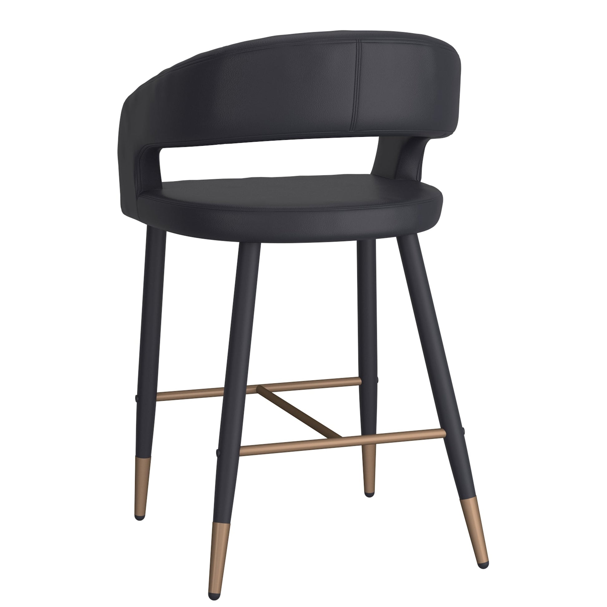 WorldwideCRIMSON - 26'' COUNTER STOOL - BLACK