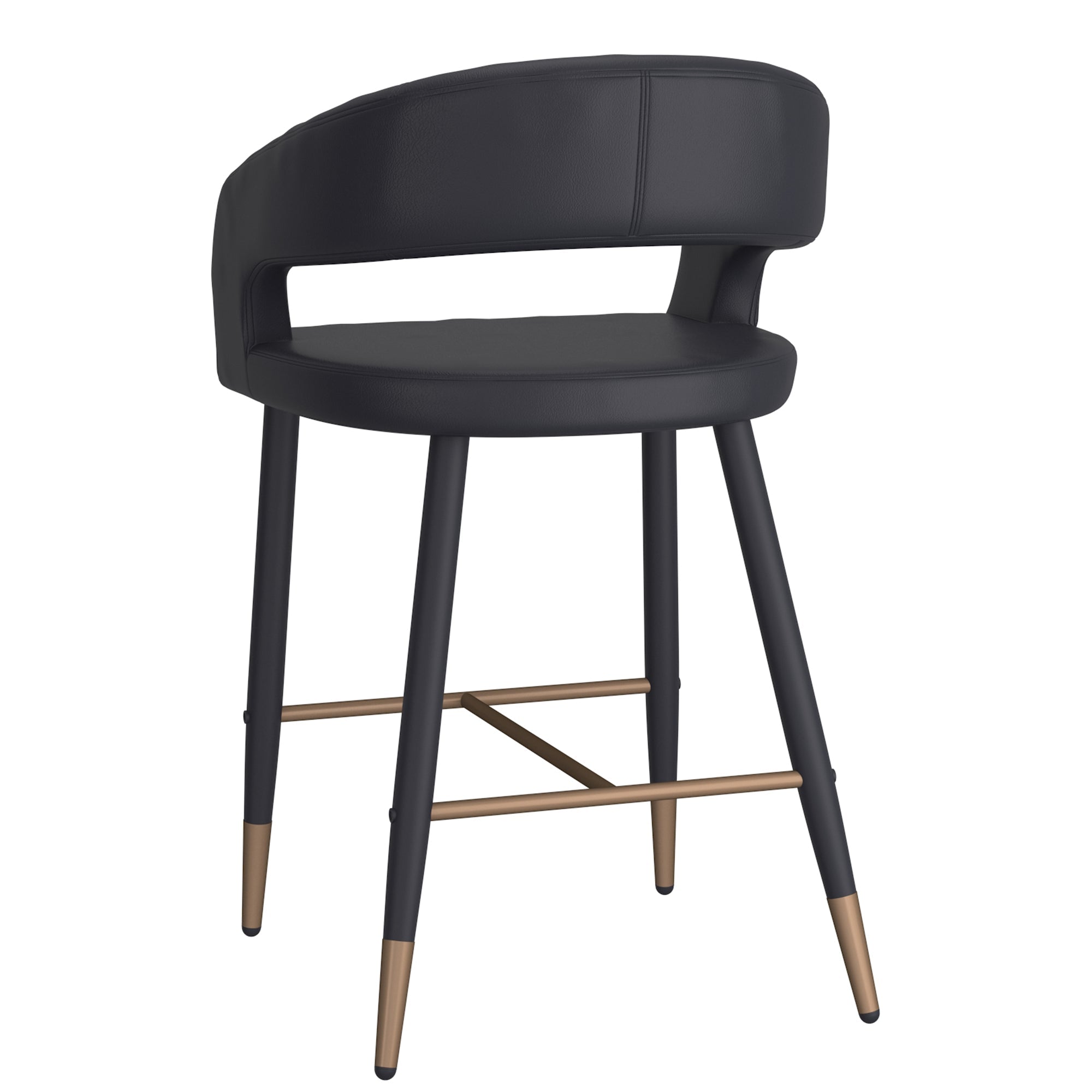 WorldwideCRIMSON - 26'' COUNTER STOOL - BLACK