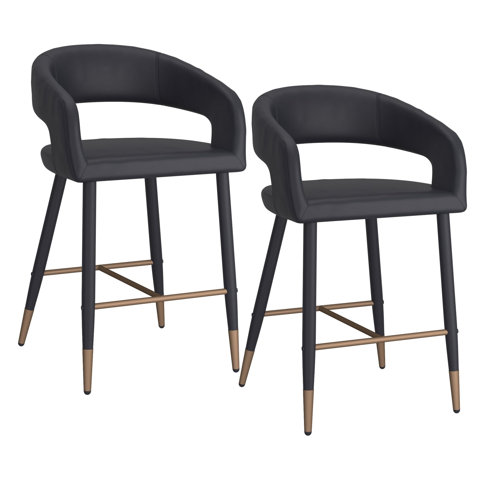 WorldwideCRIMSON - 26'' COUNTER STOOL - BLACK