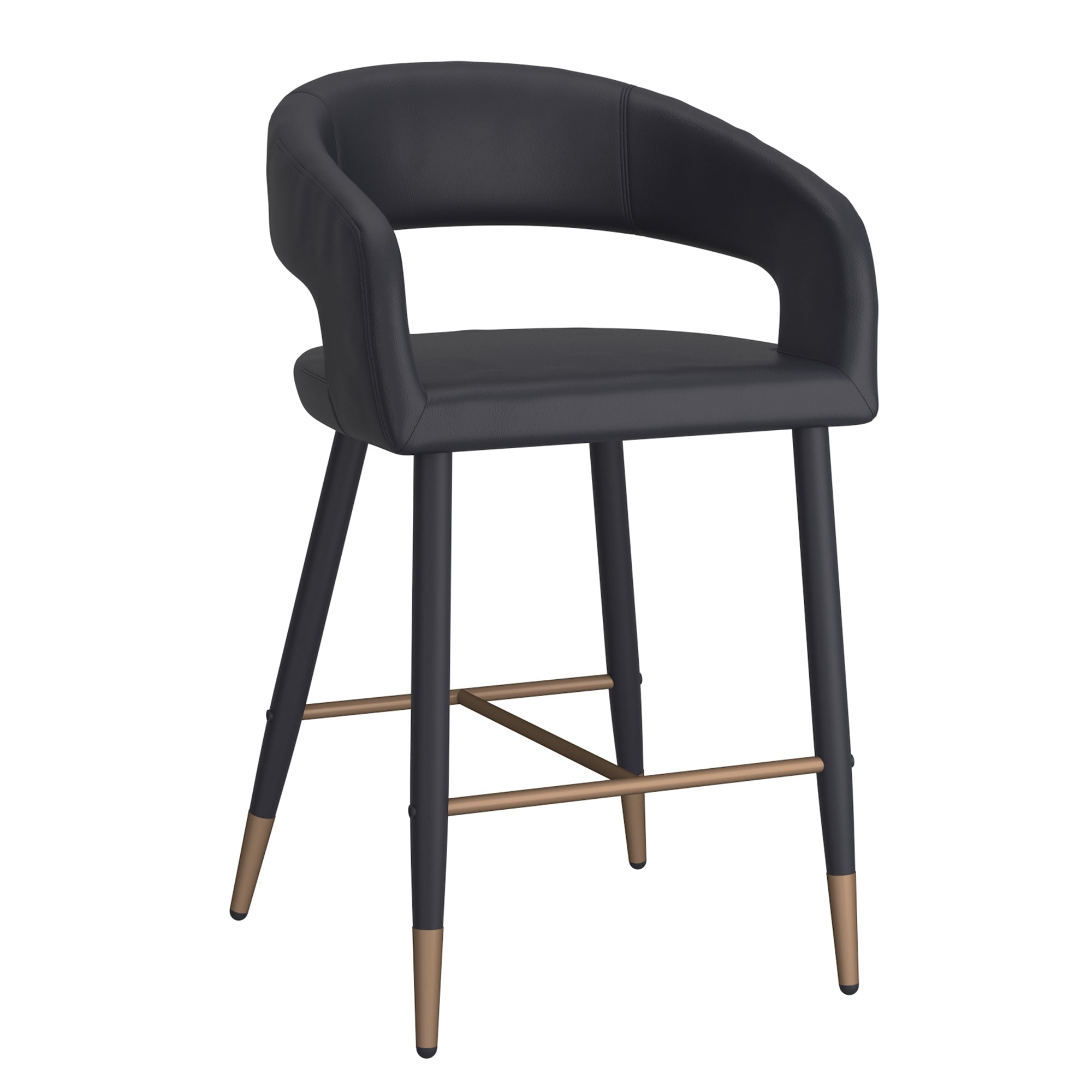 WorldwideCRIMSON - 26'' COUNTER STOOL - BLACK